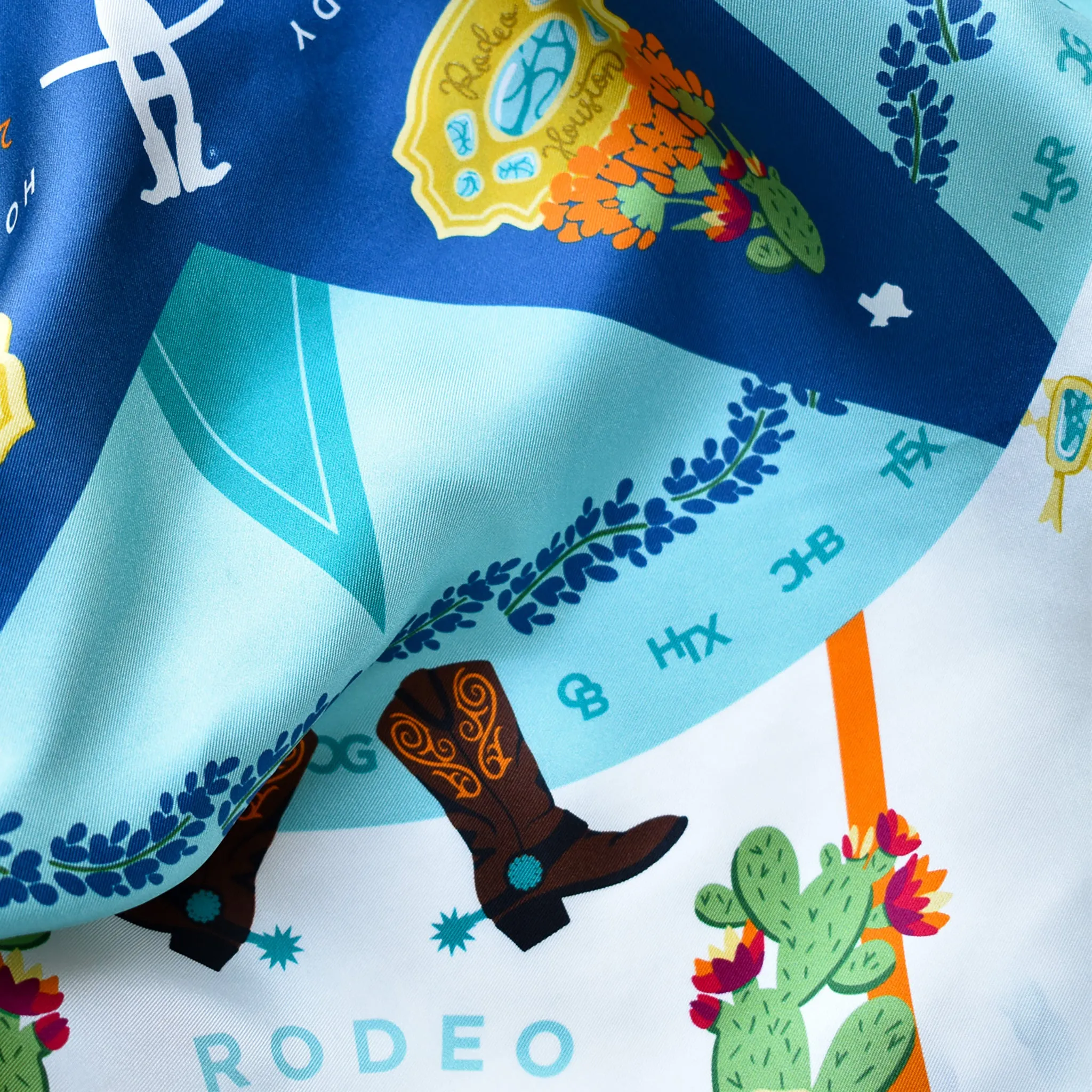 2023 Houston Rodeo Scarf - Saturday Silks x Christina Greene