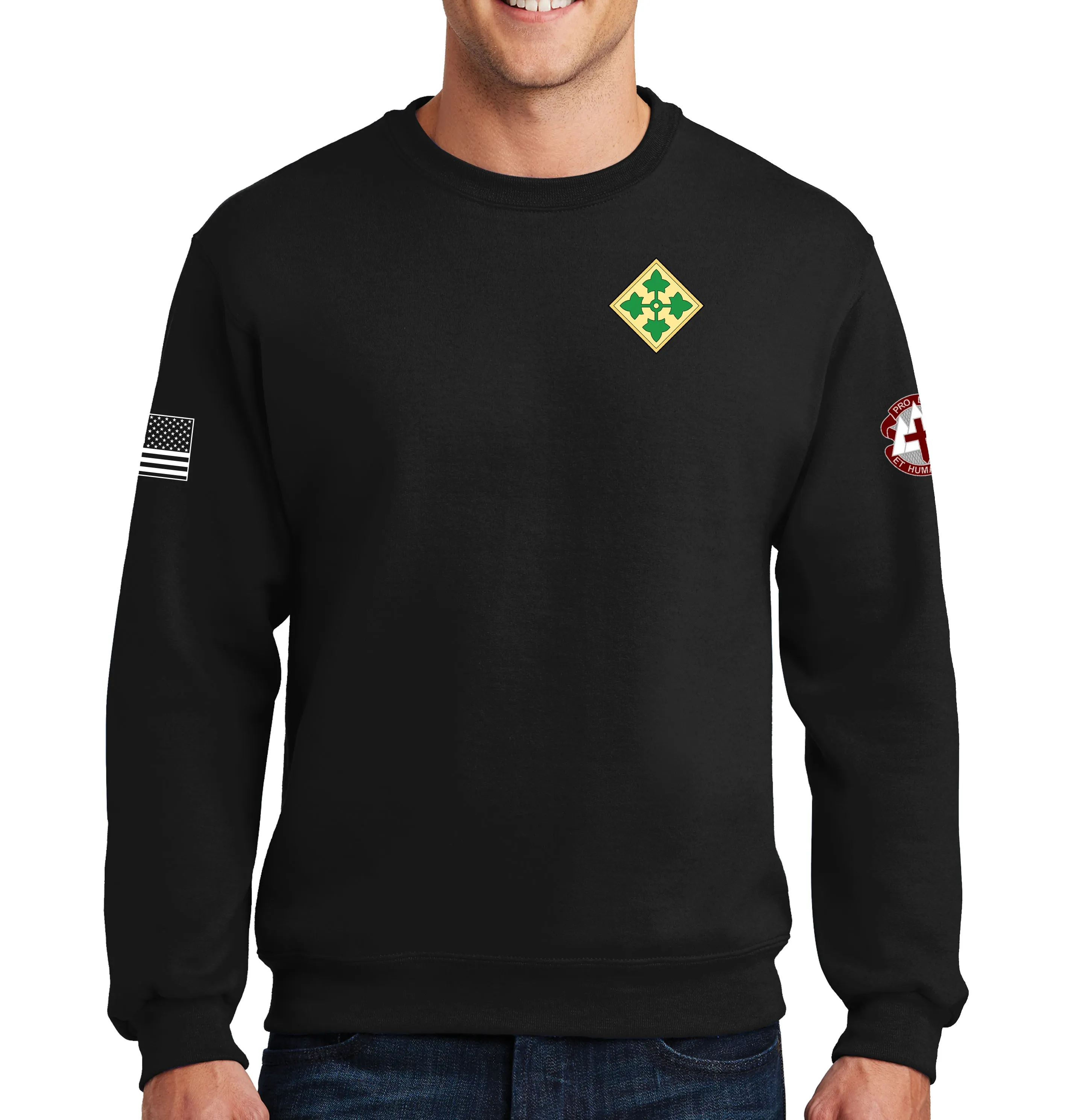 50-50 Blend Crewneck Unisex Sweatshirt. This shirt IS approved for PT.