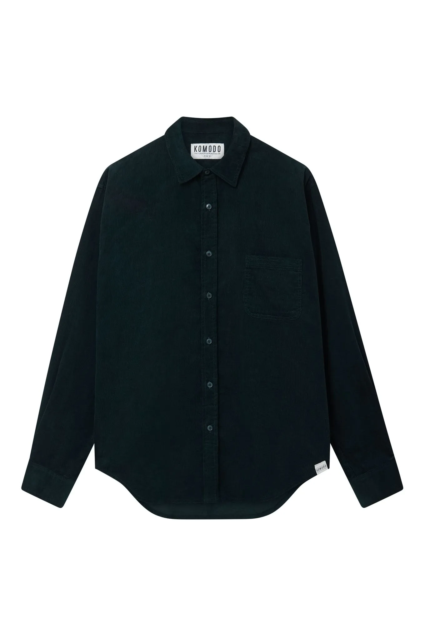 ABEL Organic Corduroy Shirt - Dark Marine