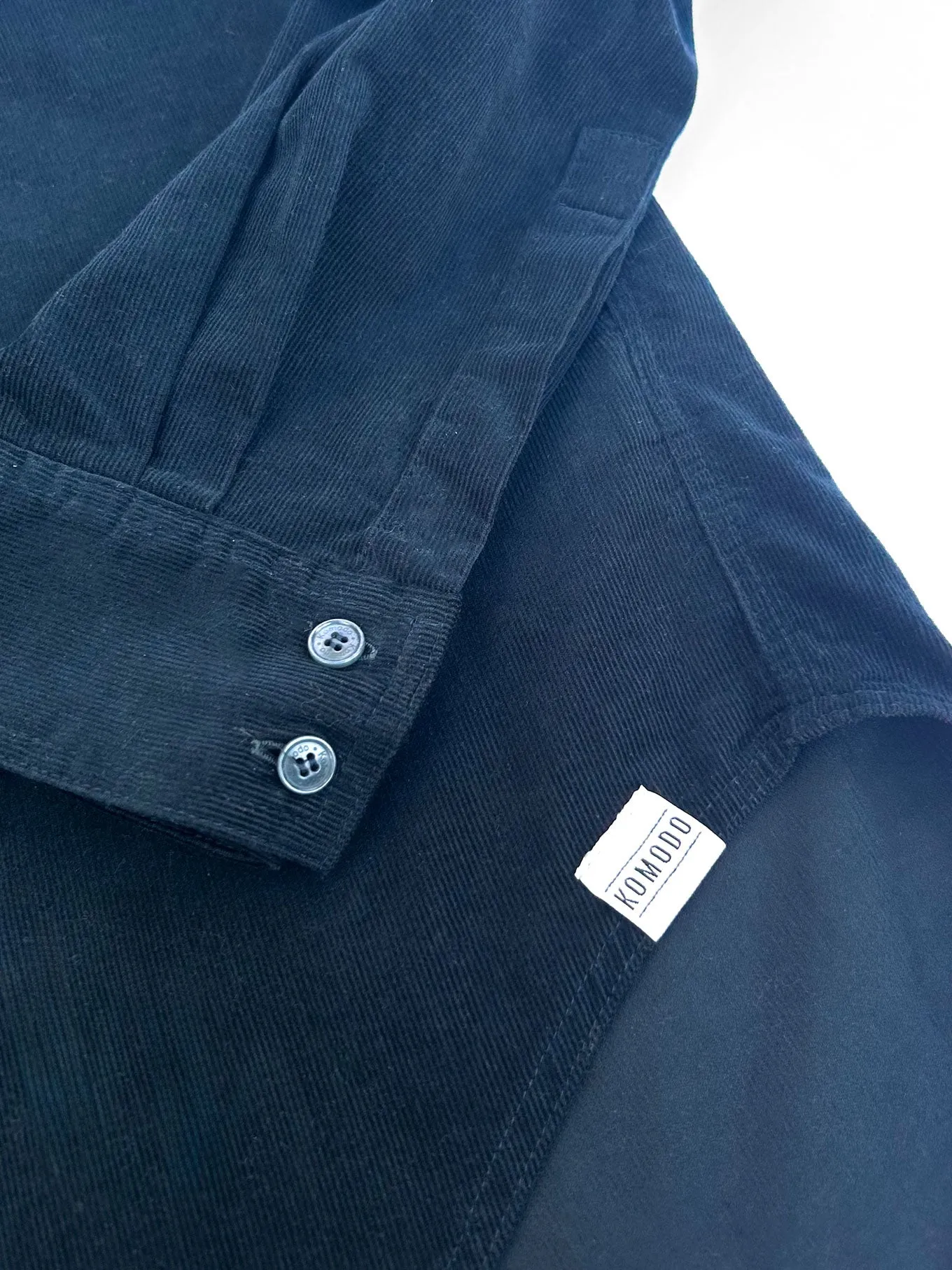 ABEL Organic Corduroy Shirt - Dark Marine