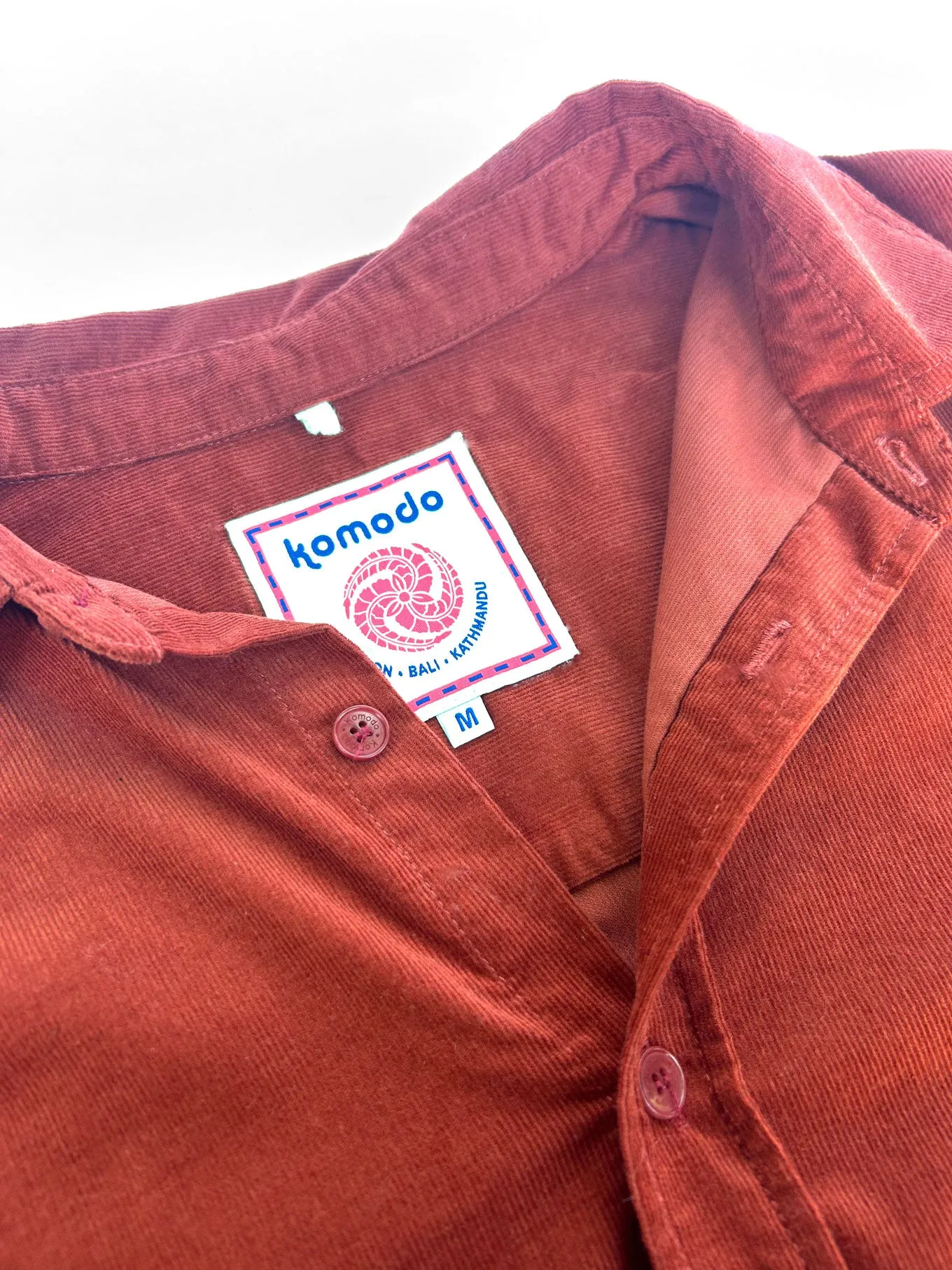 ABEL Organic Corduroy Shirt - Terracotta