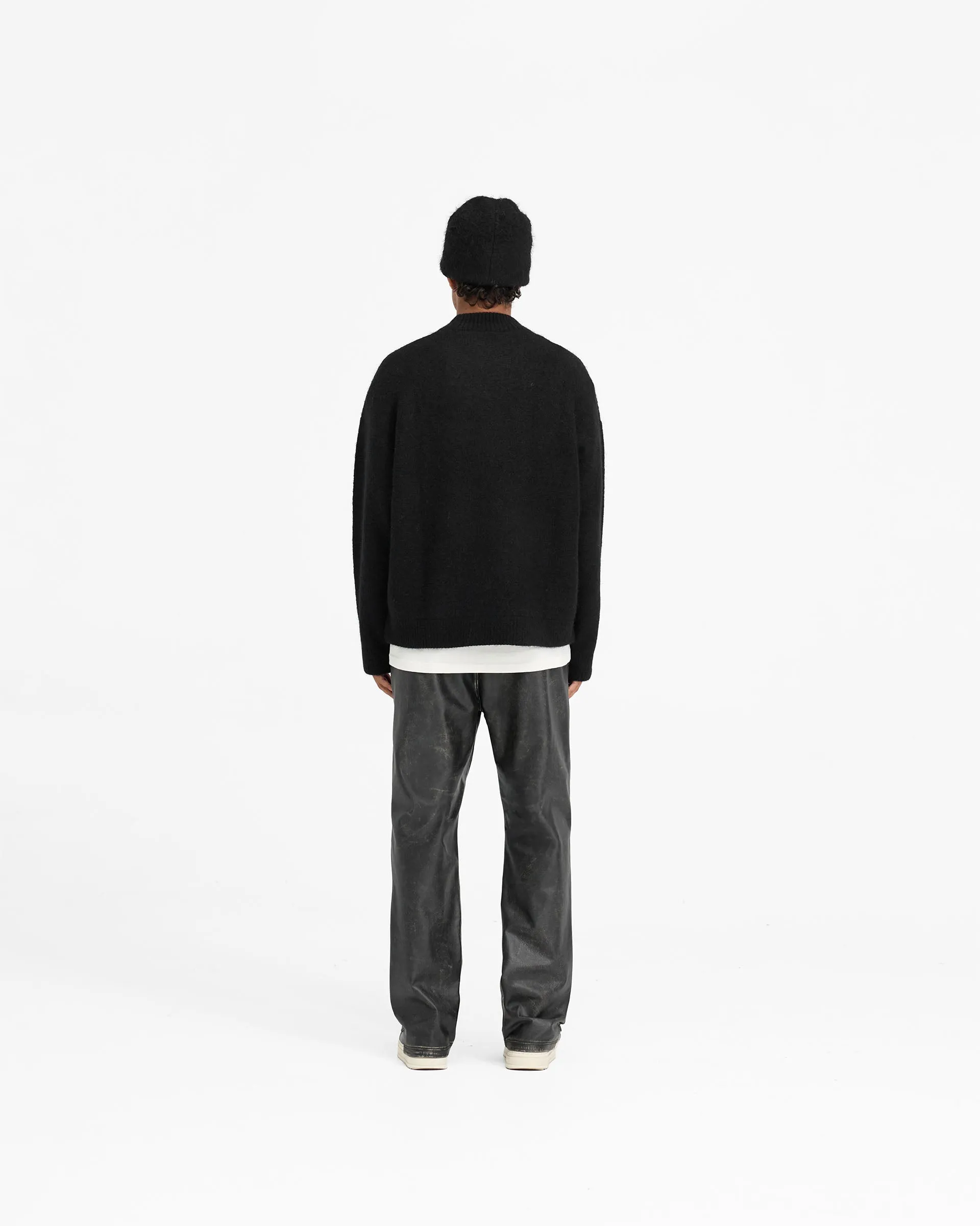 Alpaca Blend Sweater - Jet Black