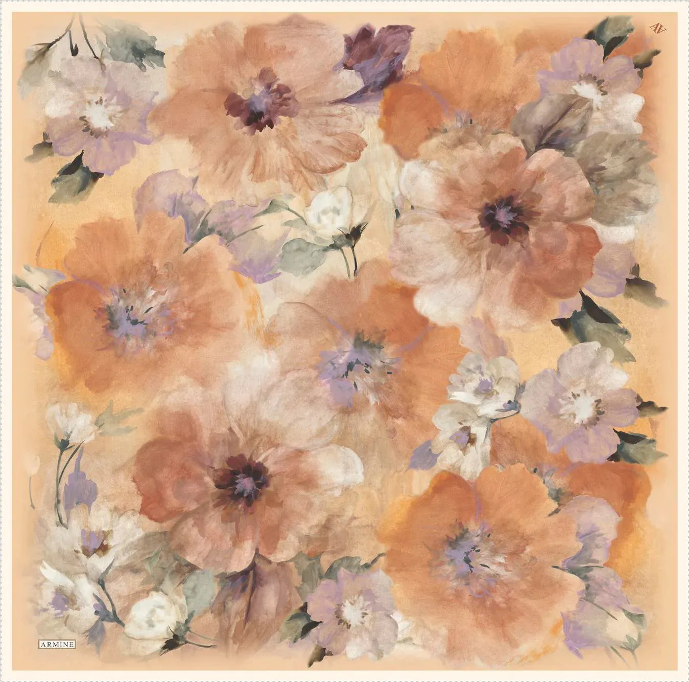 Armine Dreamy Floral Silk Scarf No. 9