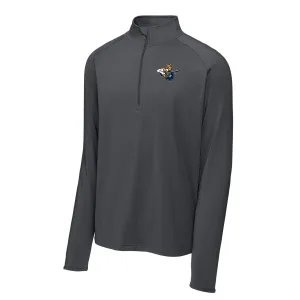 Atlanta Gladiators Grey Embroidered Secondary Logo Stretch 1/4-Zip Pullover