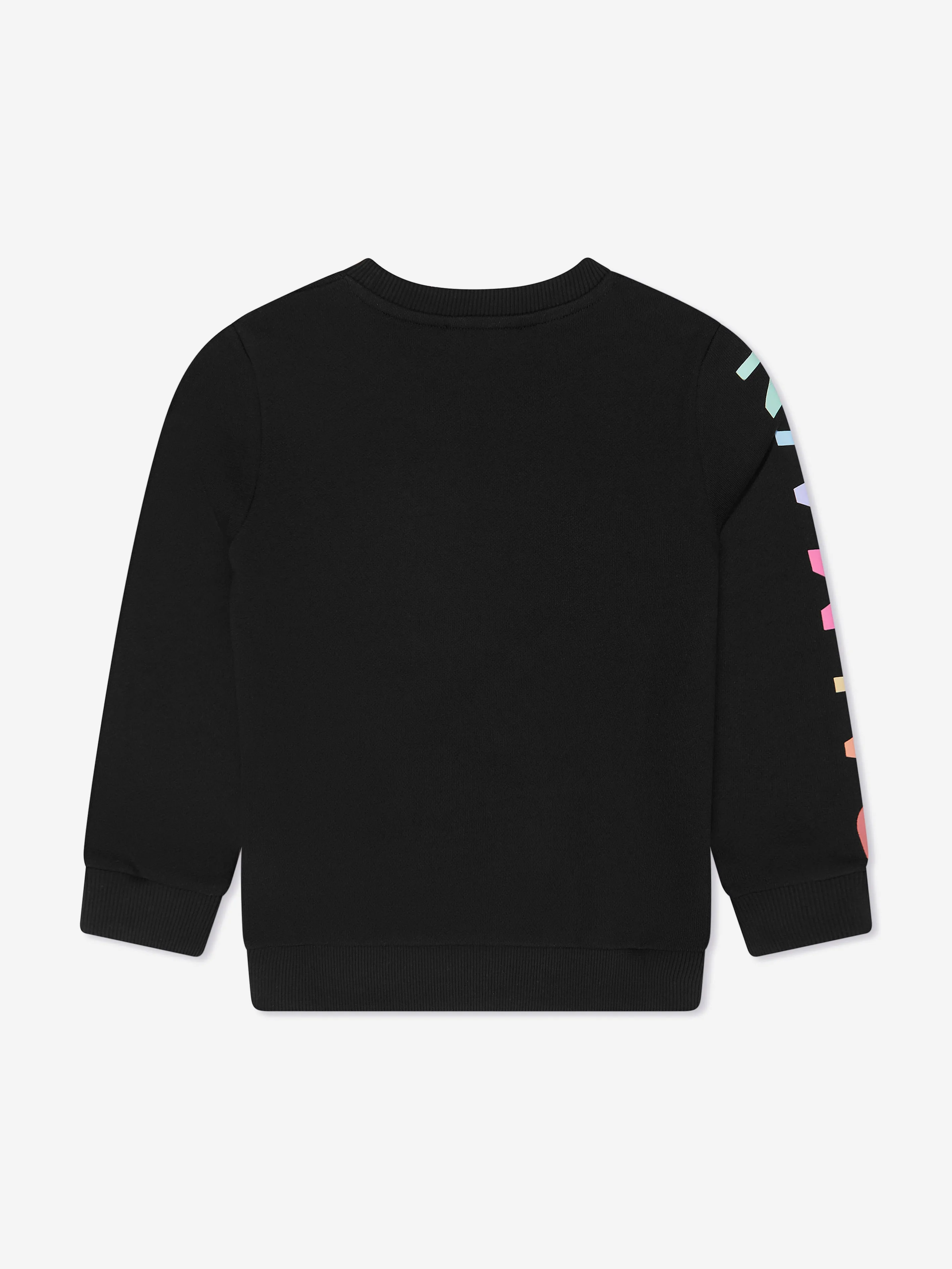 Balmain Kids Logo Sleeve Sweatshirt in Black