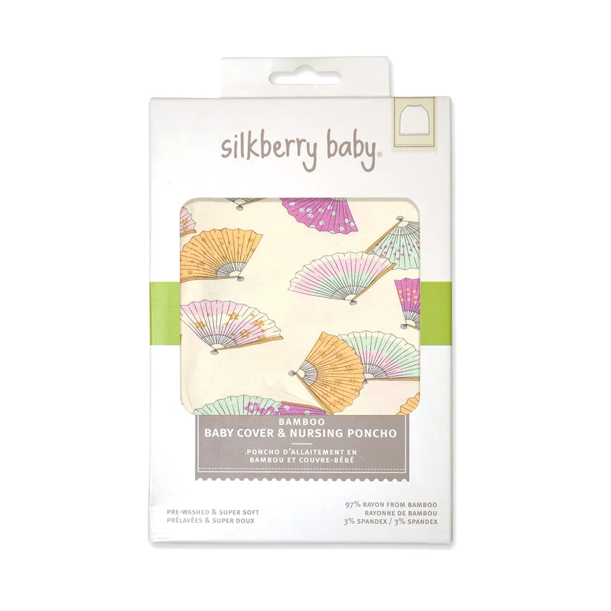 Bamboo Baby Cover & Nursing Poncho (Fancy Fan Print)