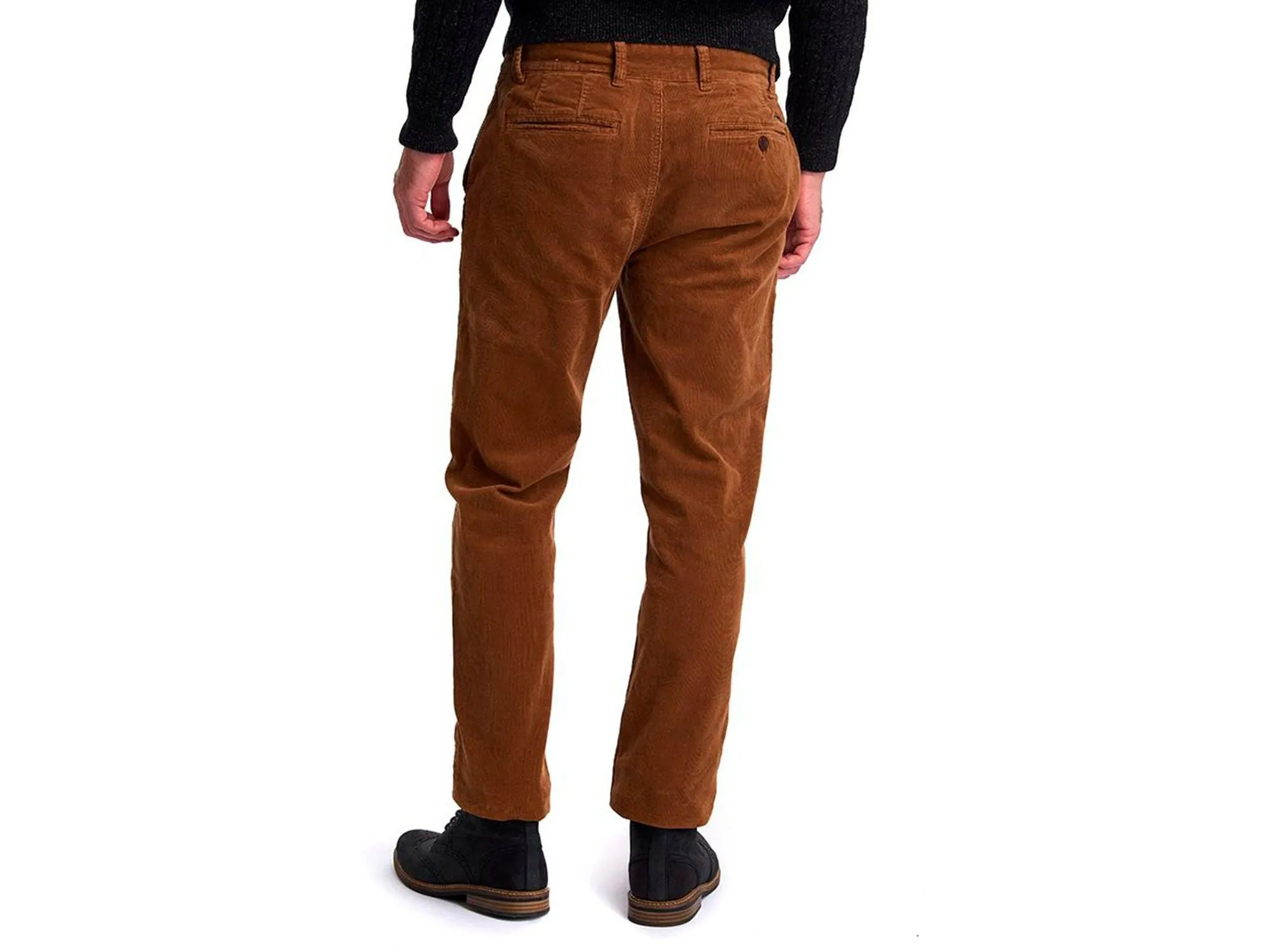 Barbour Nueston Stretch Corduroy Trousers In Dark Honey