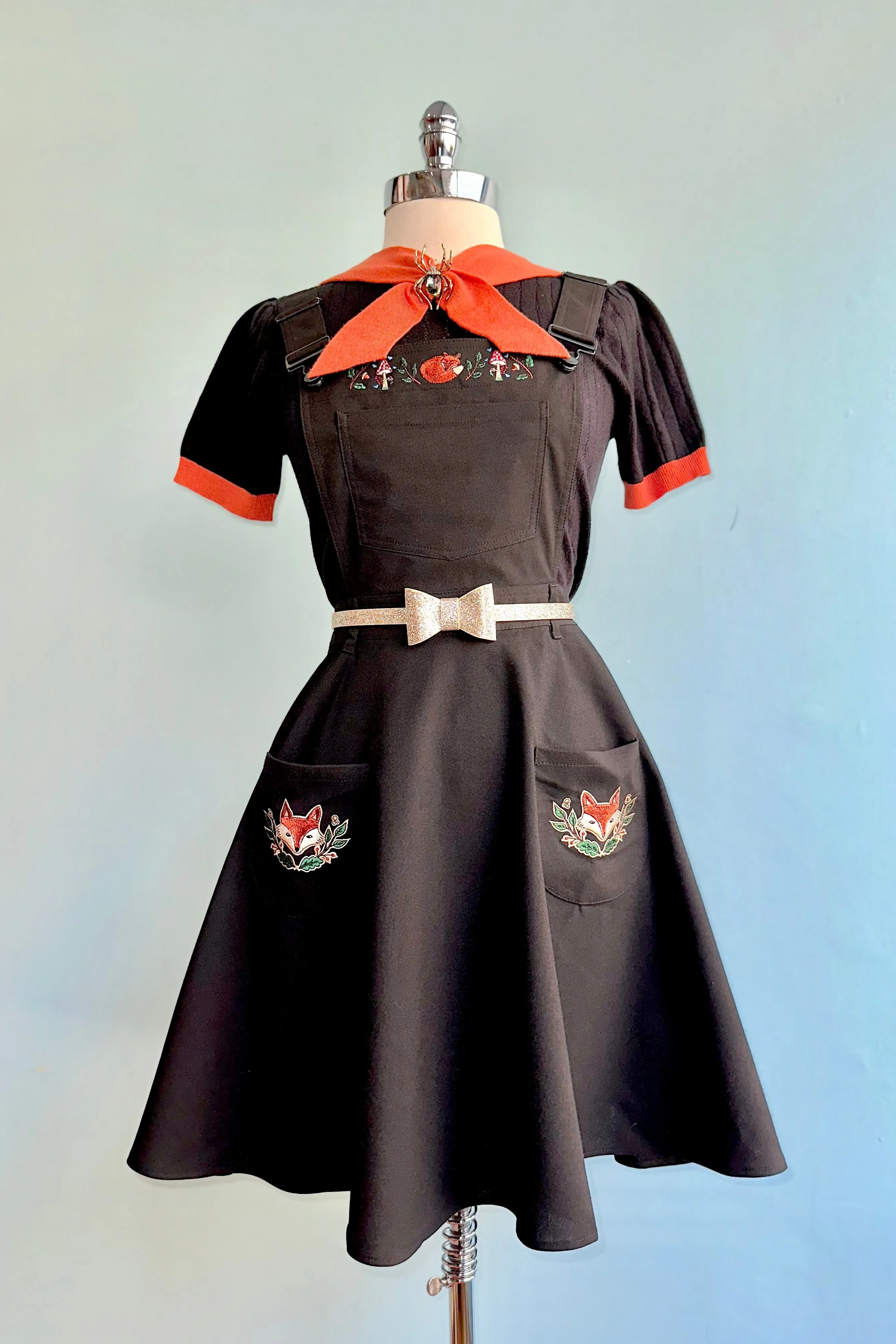 Basil Fox Pinafore by Hell Bunny