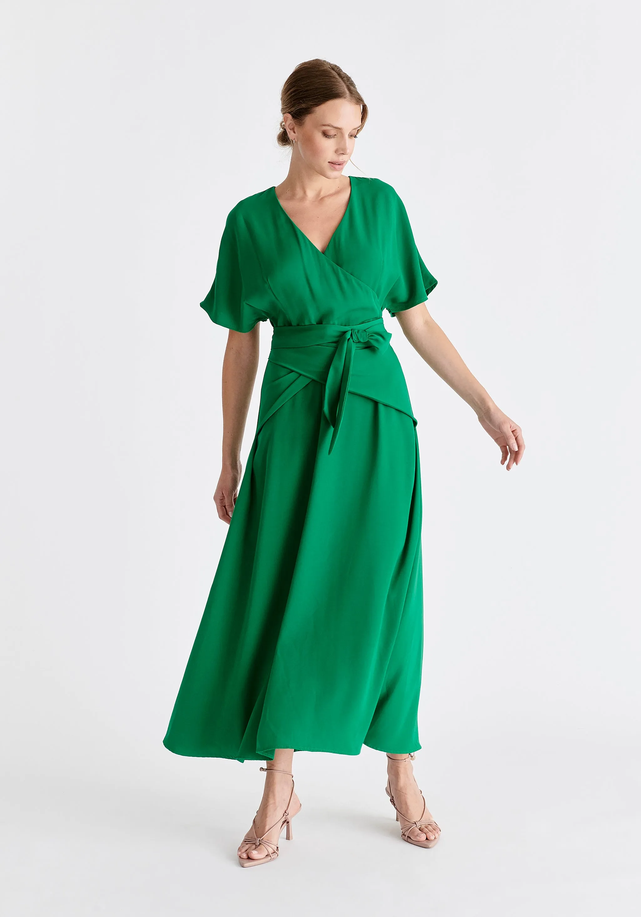 Bell Sleeve Maxi Dress