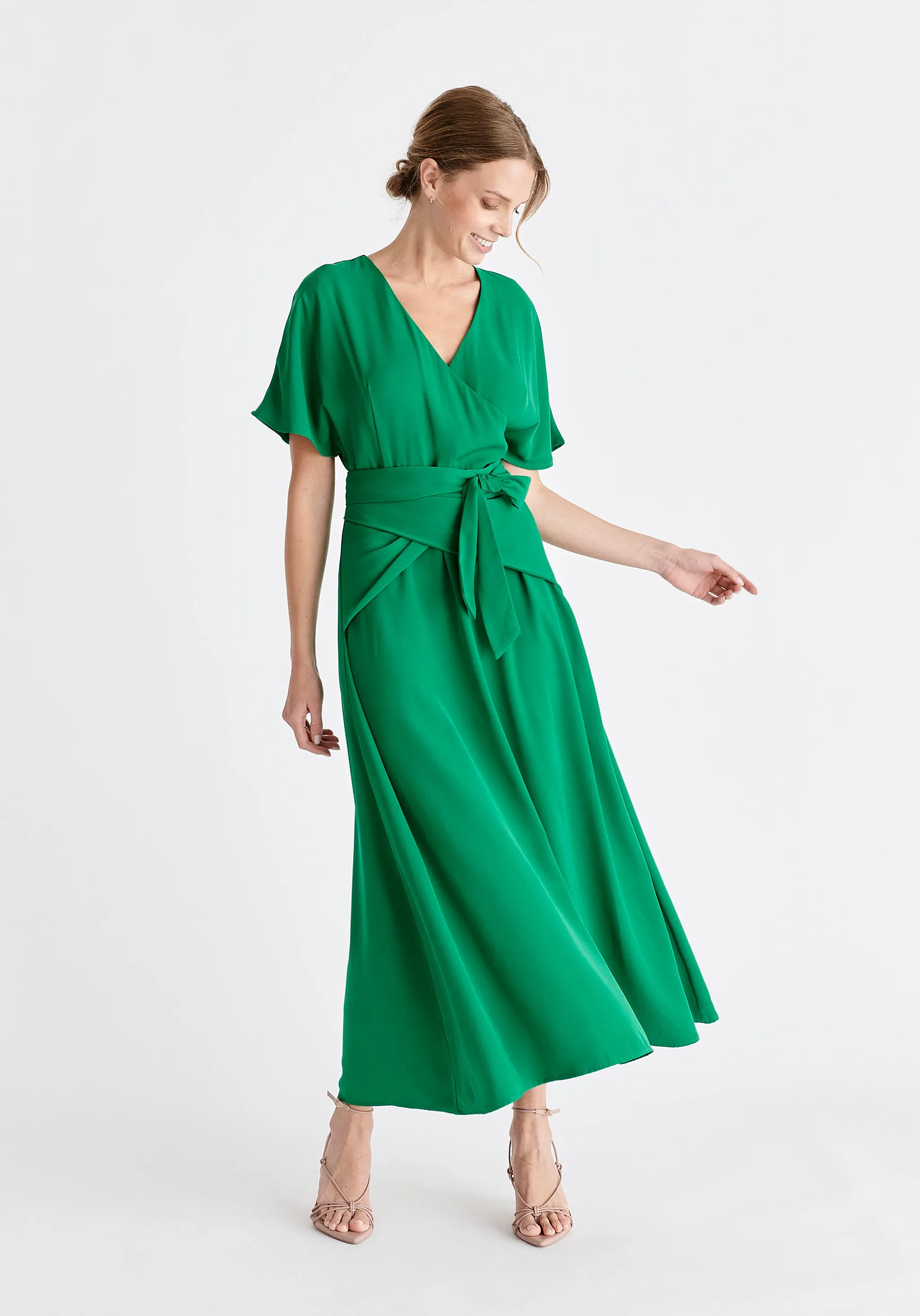 Bell Sleeve Maxi Dress