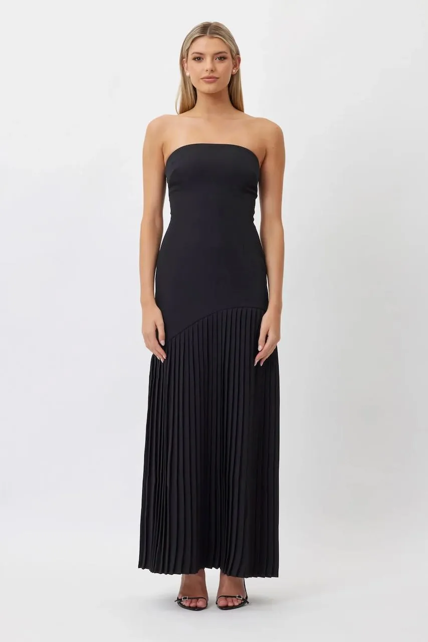 Bianca & Bridgett Mara Pleated Dress - Black