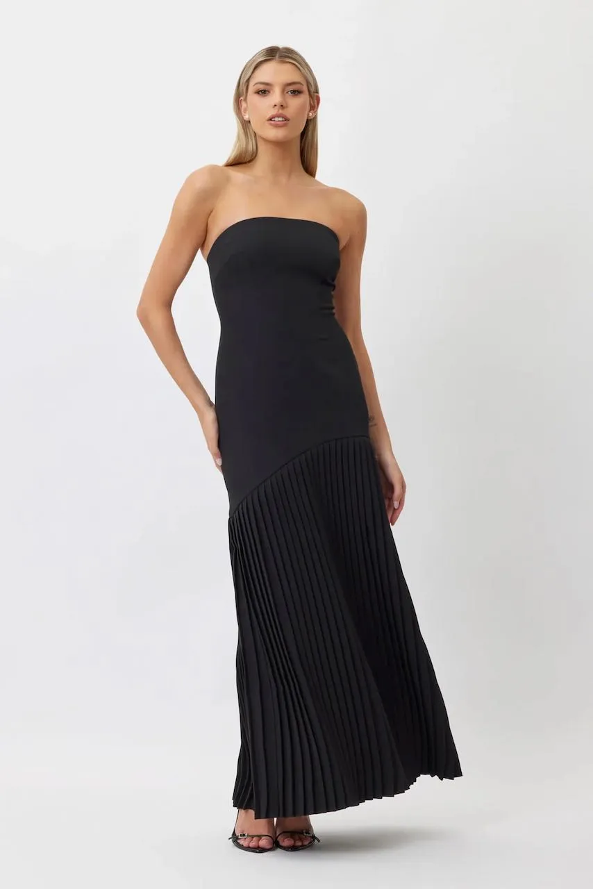 Bianca & Bridgett Mara Pleated Dress - Black