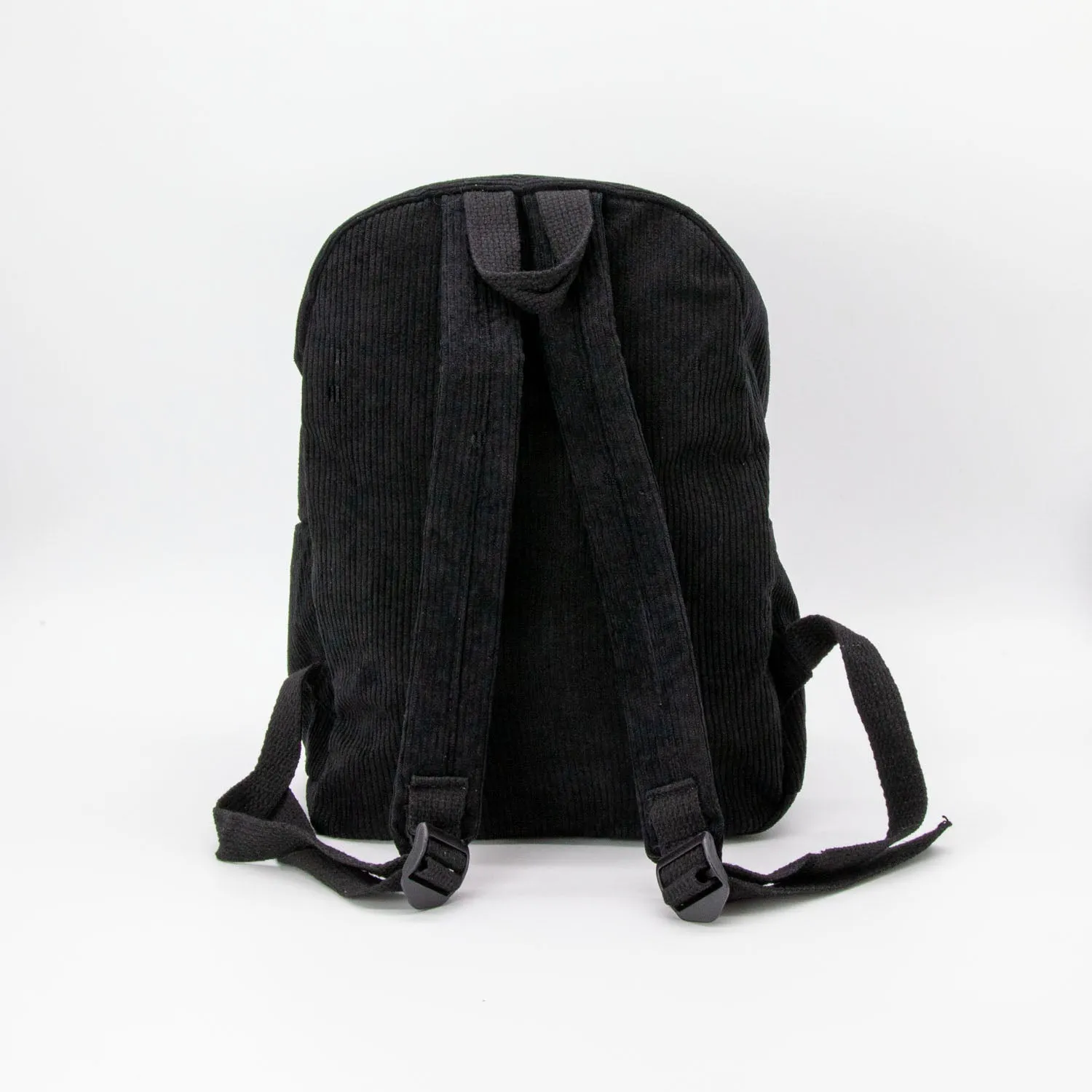 Black Corduroy Backpack