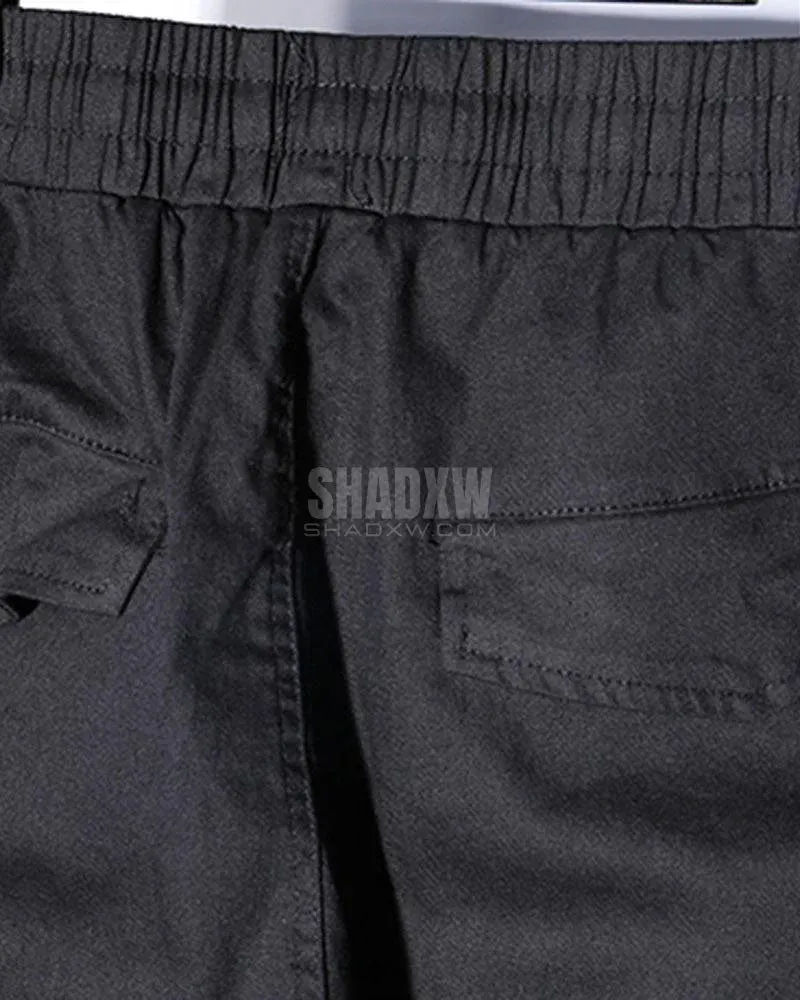 Black Slim Cargo Pants