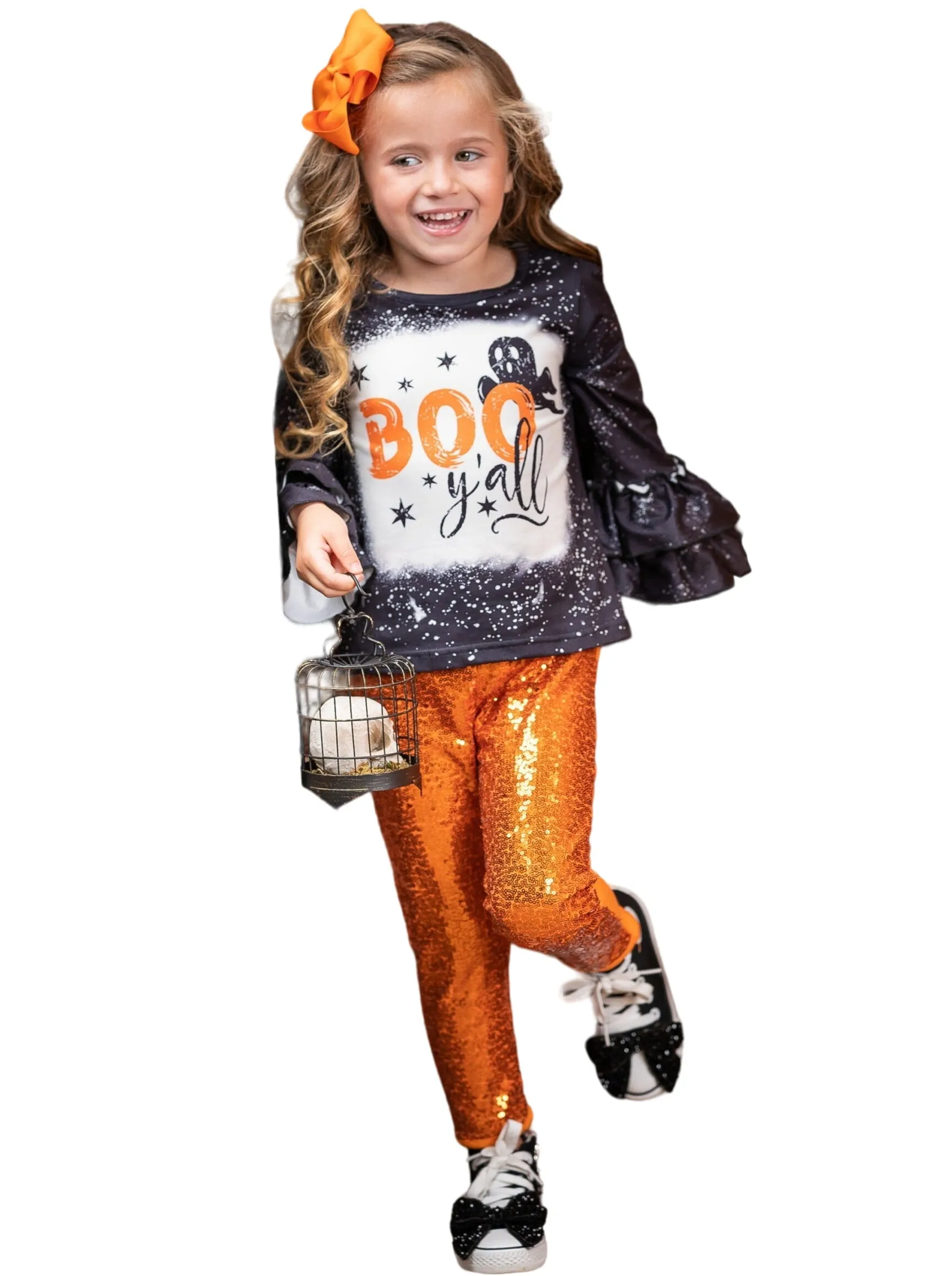 Boo Y'all Sequin Pants Set