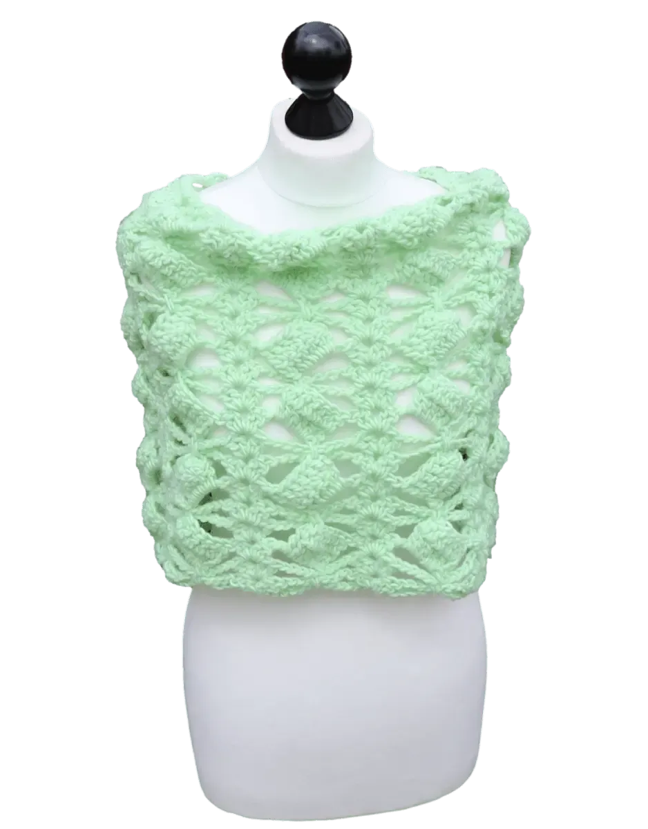 Box & Bow Tie Cowl, Capelet, or Neck Warmer – Versatile Crochet Cowl