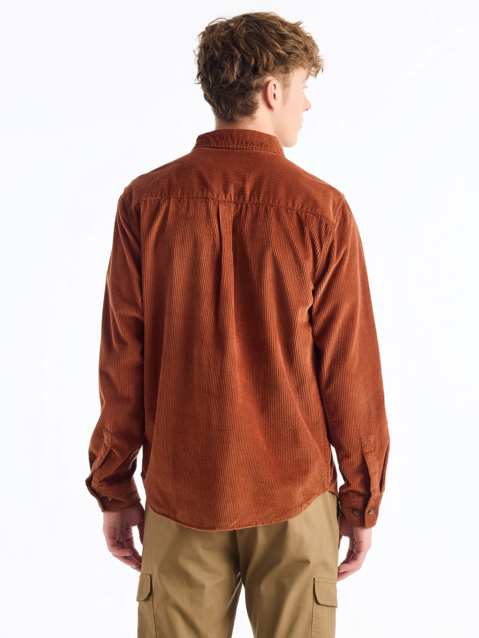 Brown Corduroy Over Shirt