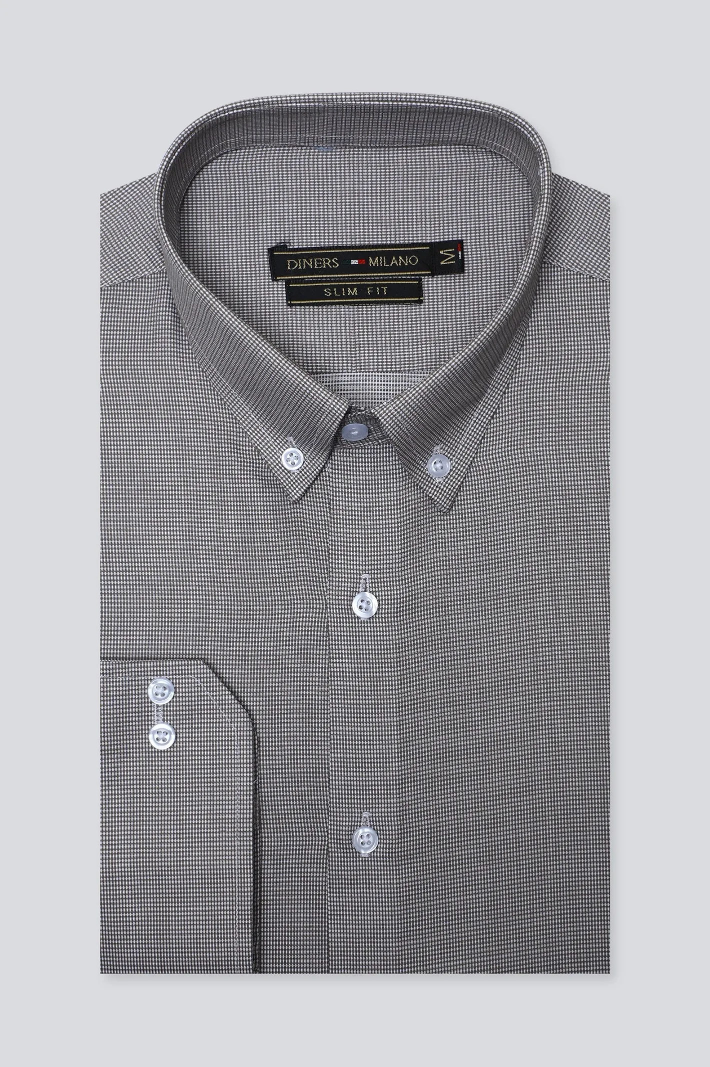 Brown Texture Casual Milano Shirt