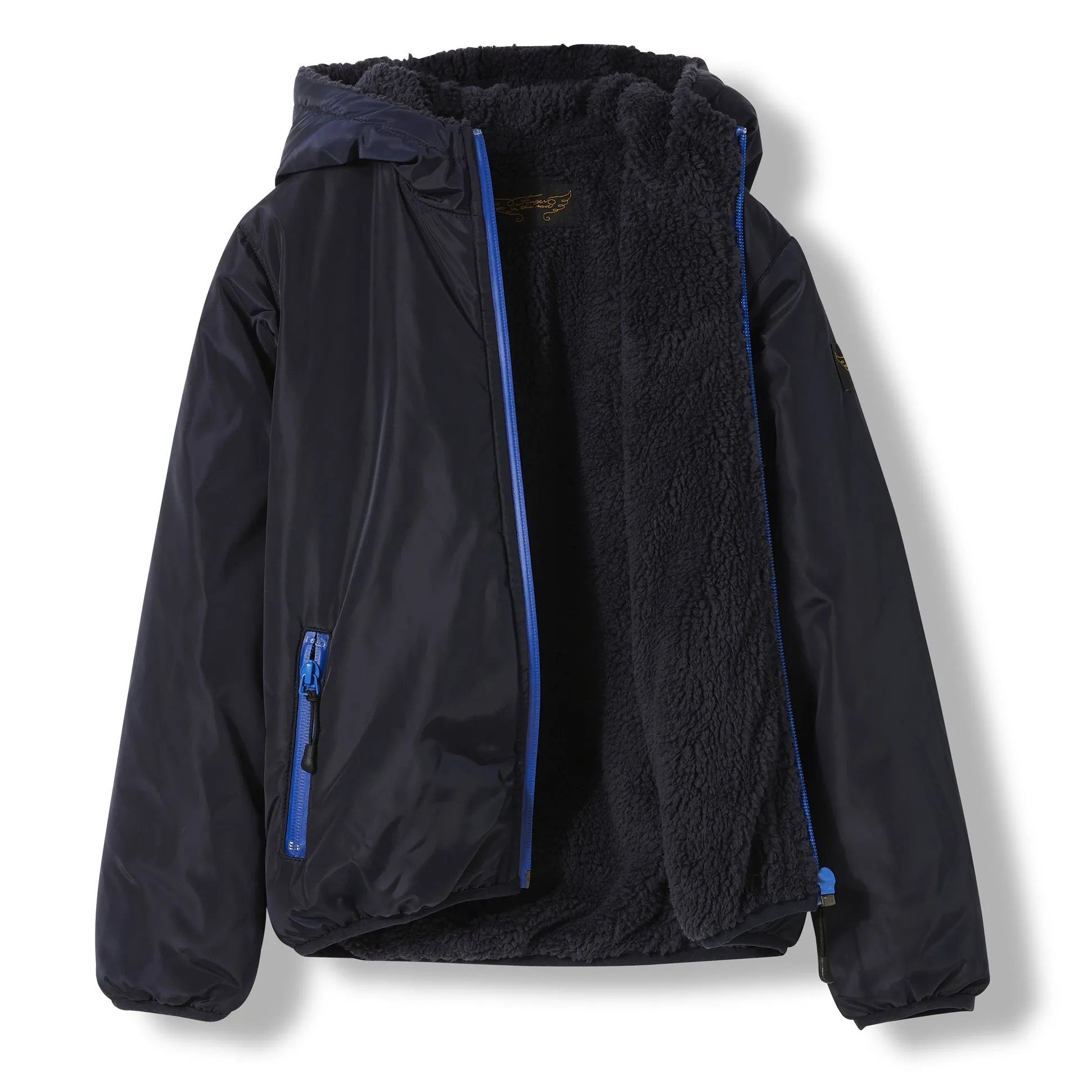 BUCKLEY RAIN Night Blue -  Woven Hooded Jacket