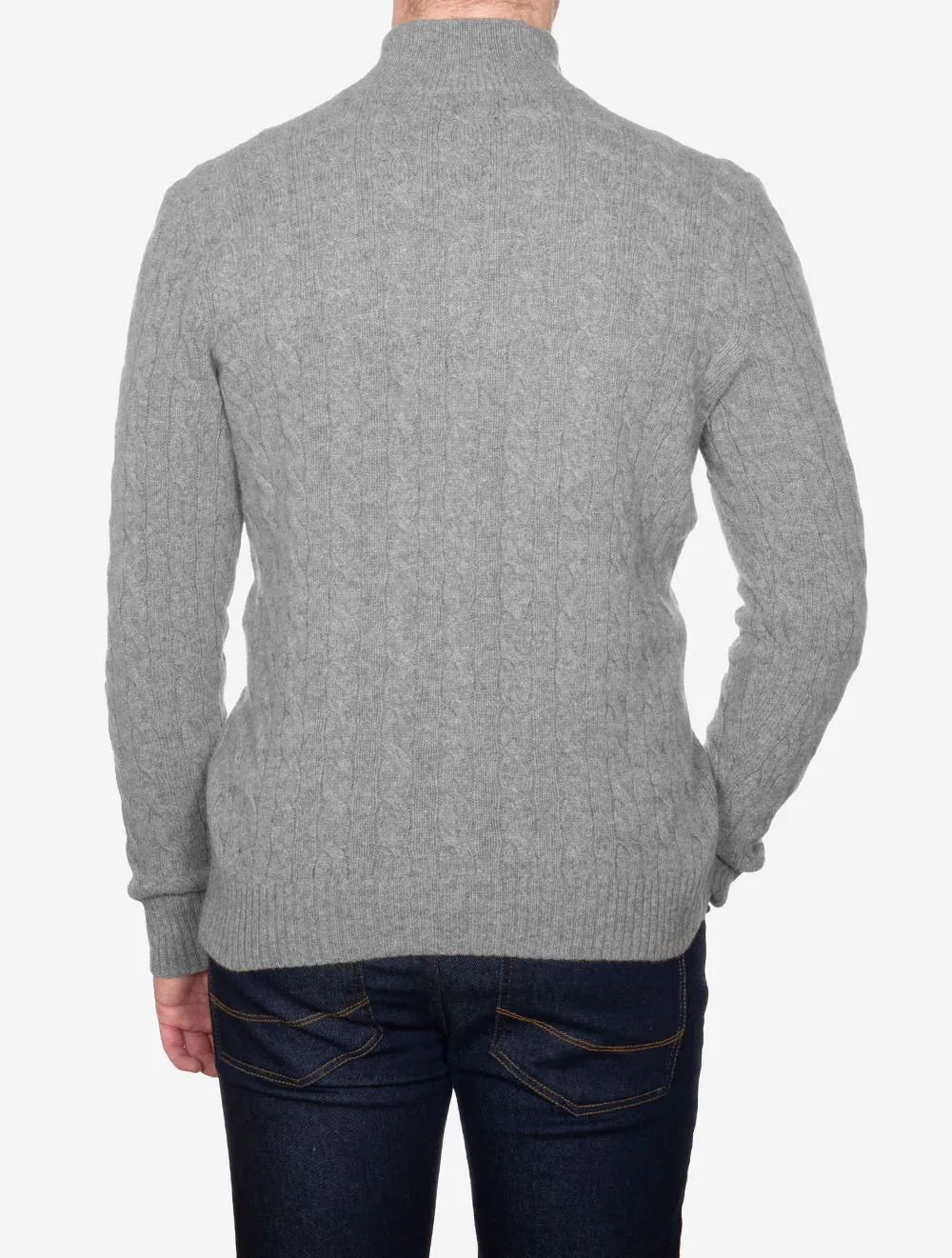 Cable Knit HZ Jumper Grey