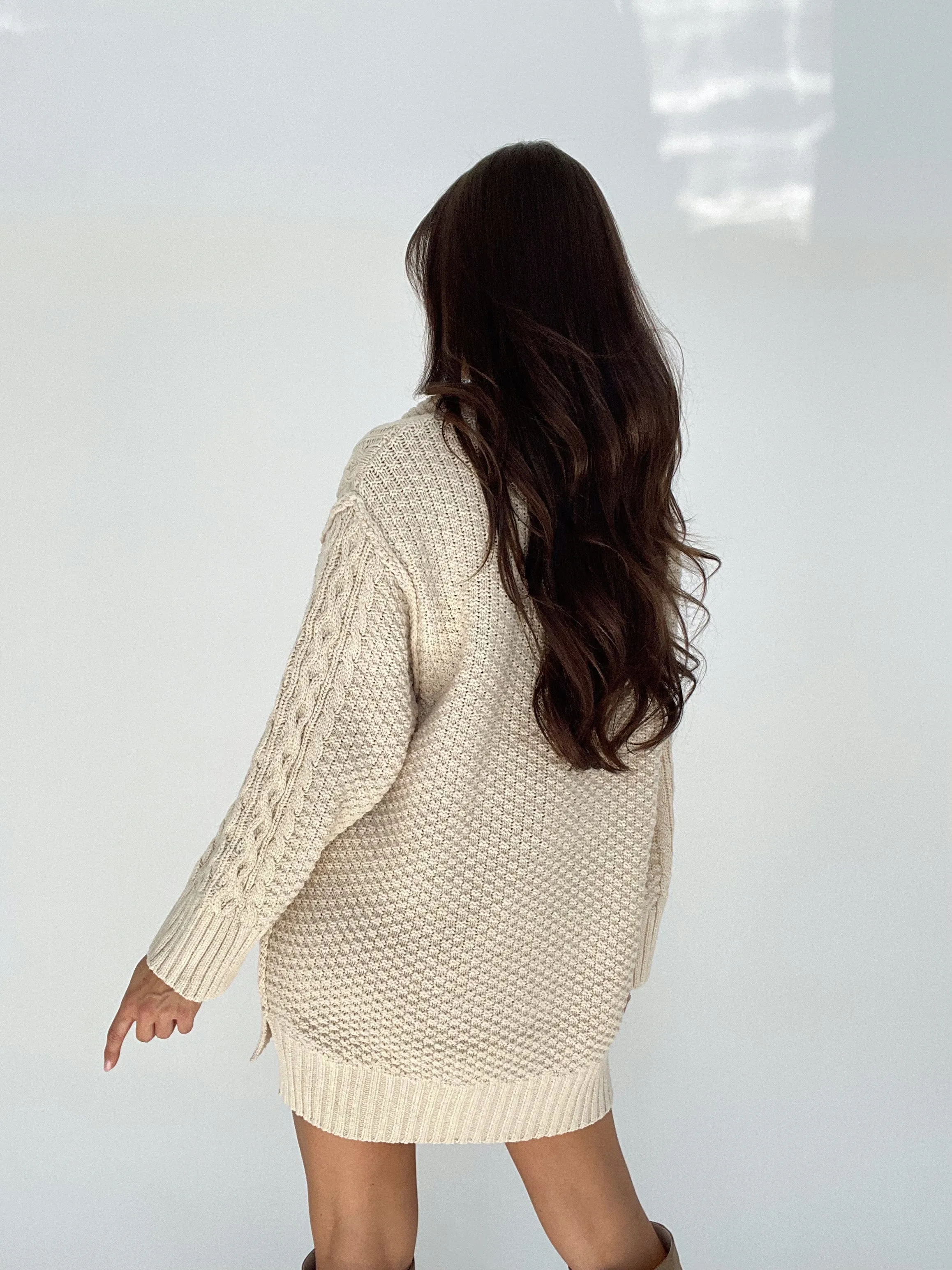 Cable Knit Mini Dress