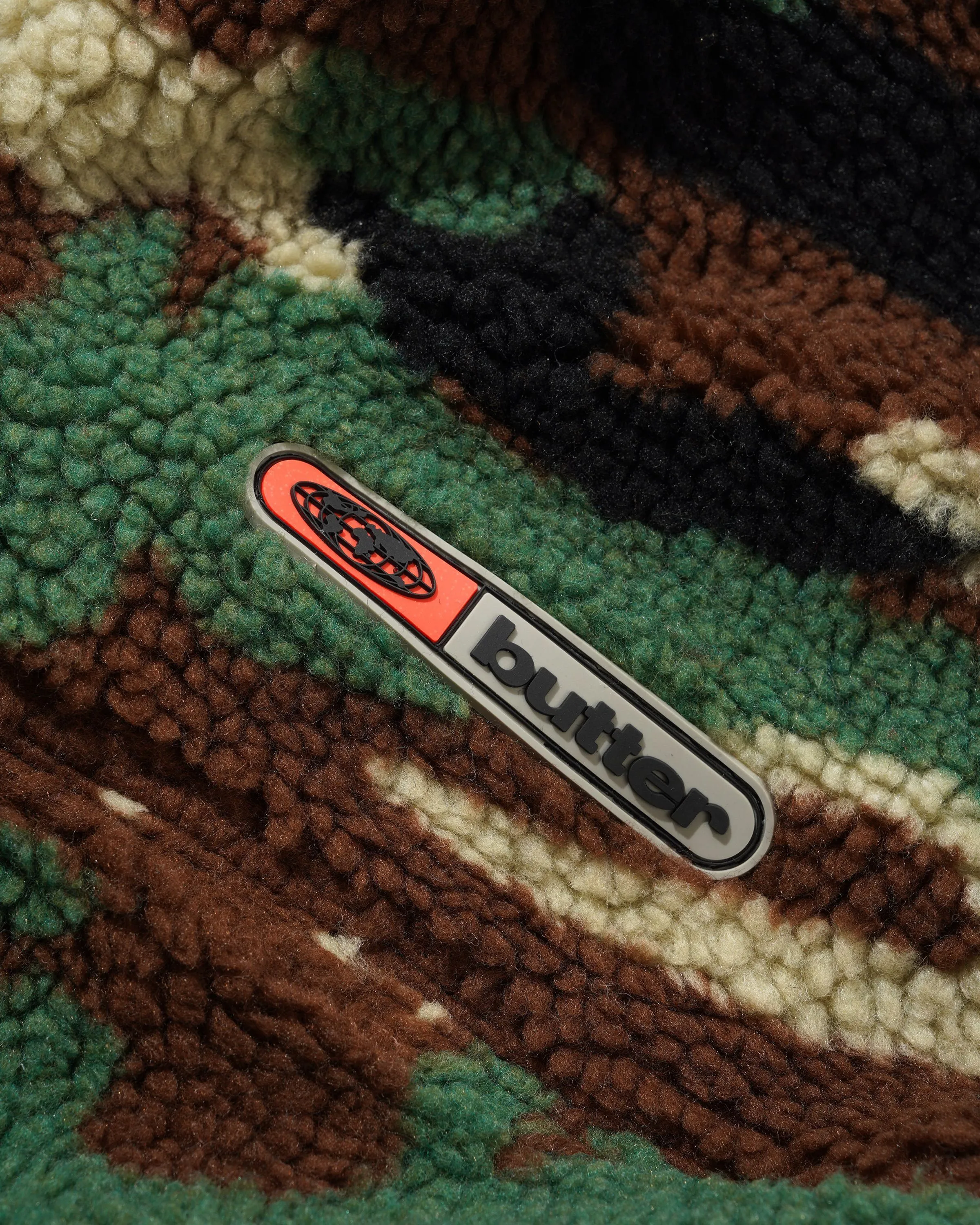 Camo Sherpa Jacket, Forest Green