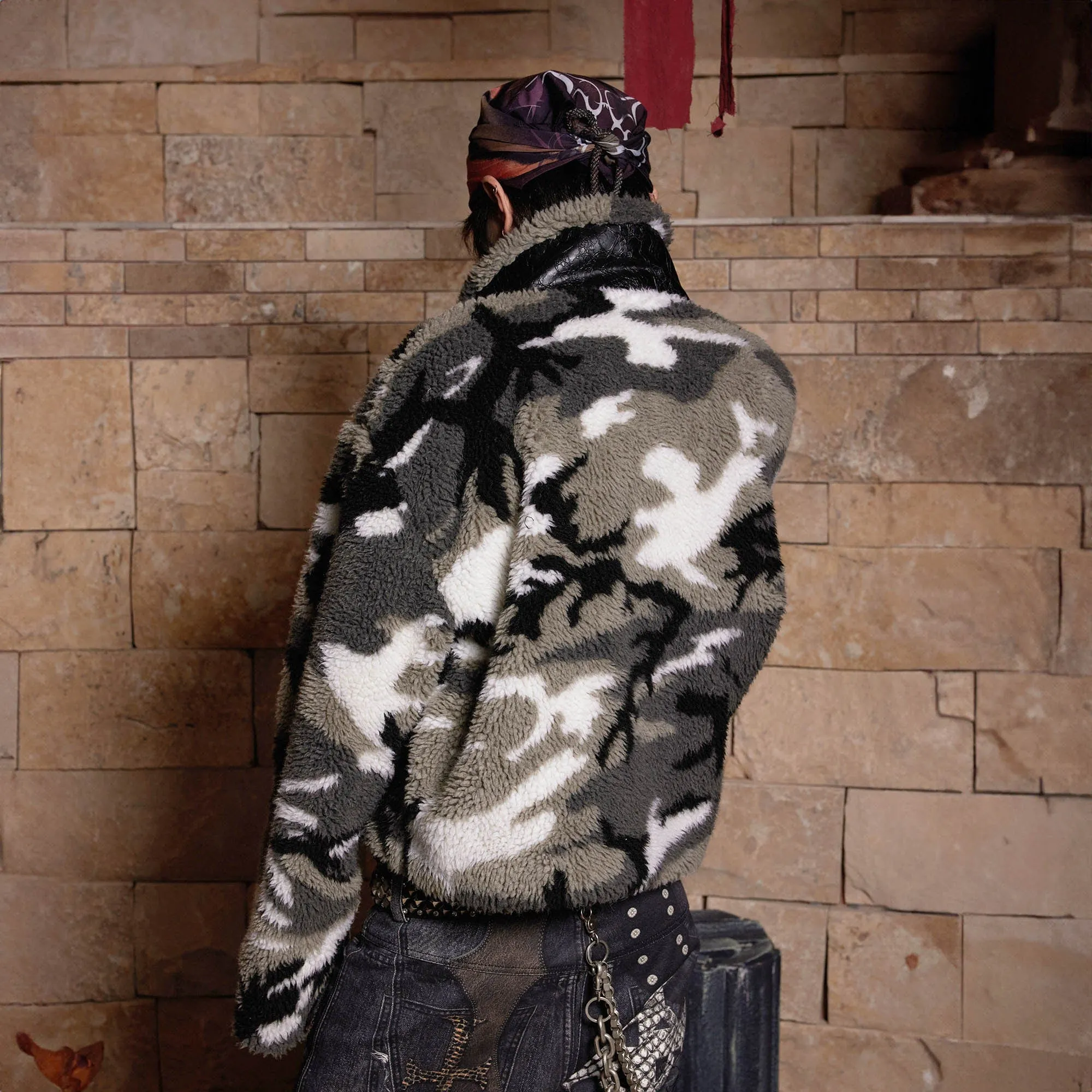 Camo Sherpa Jacket