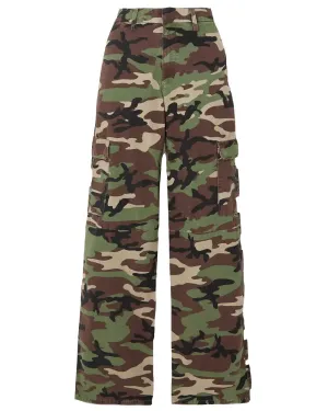 Camouflage Baggy Low Rise Cargo Pant