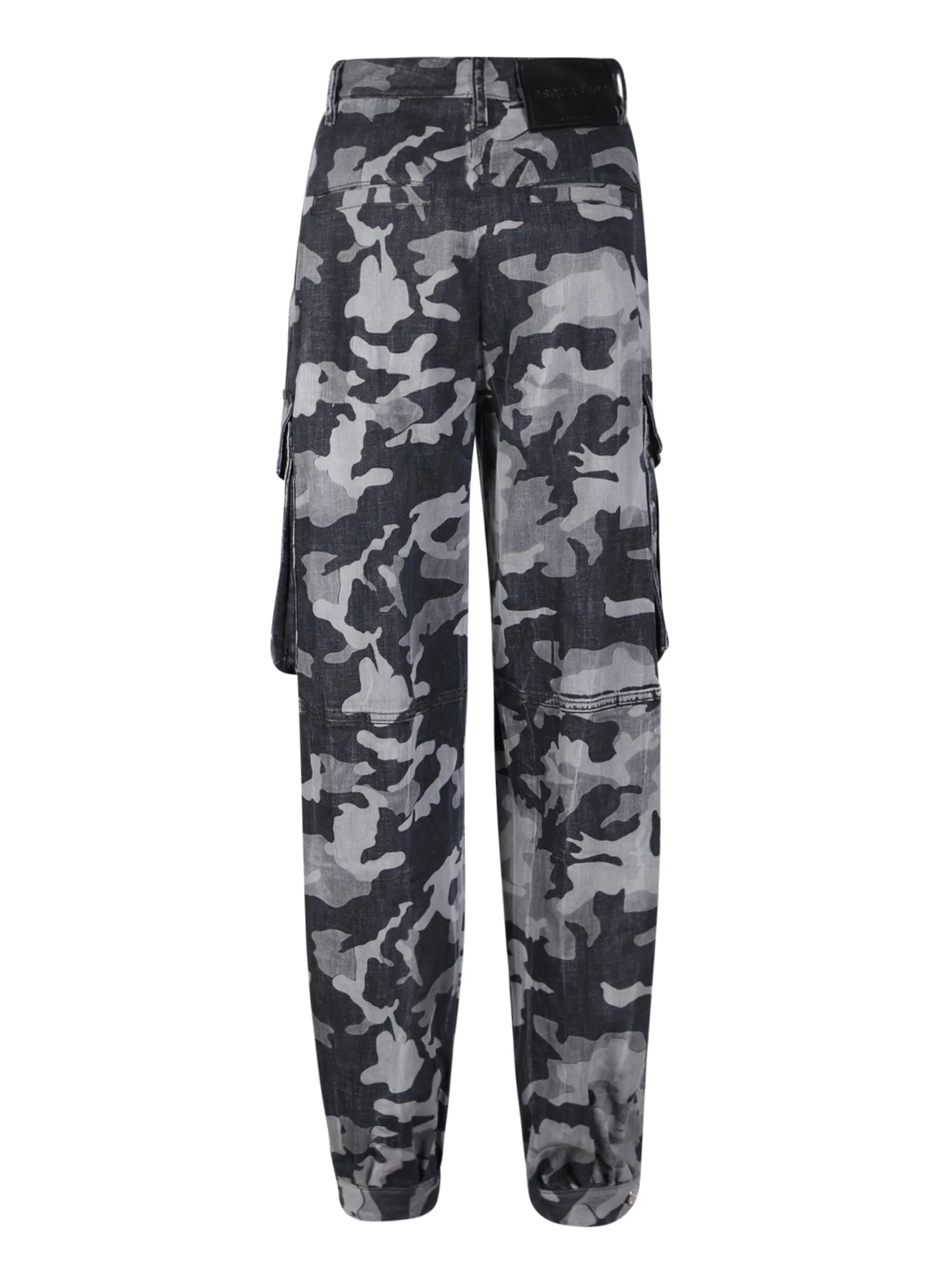 Camouflage-print cargo trousers