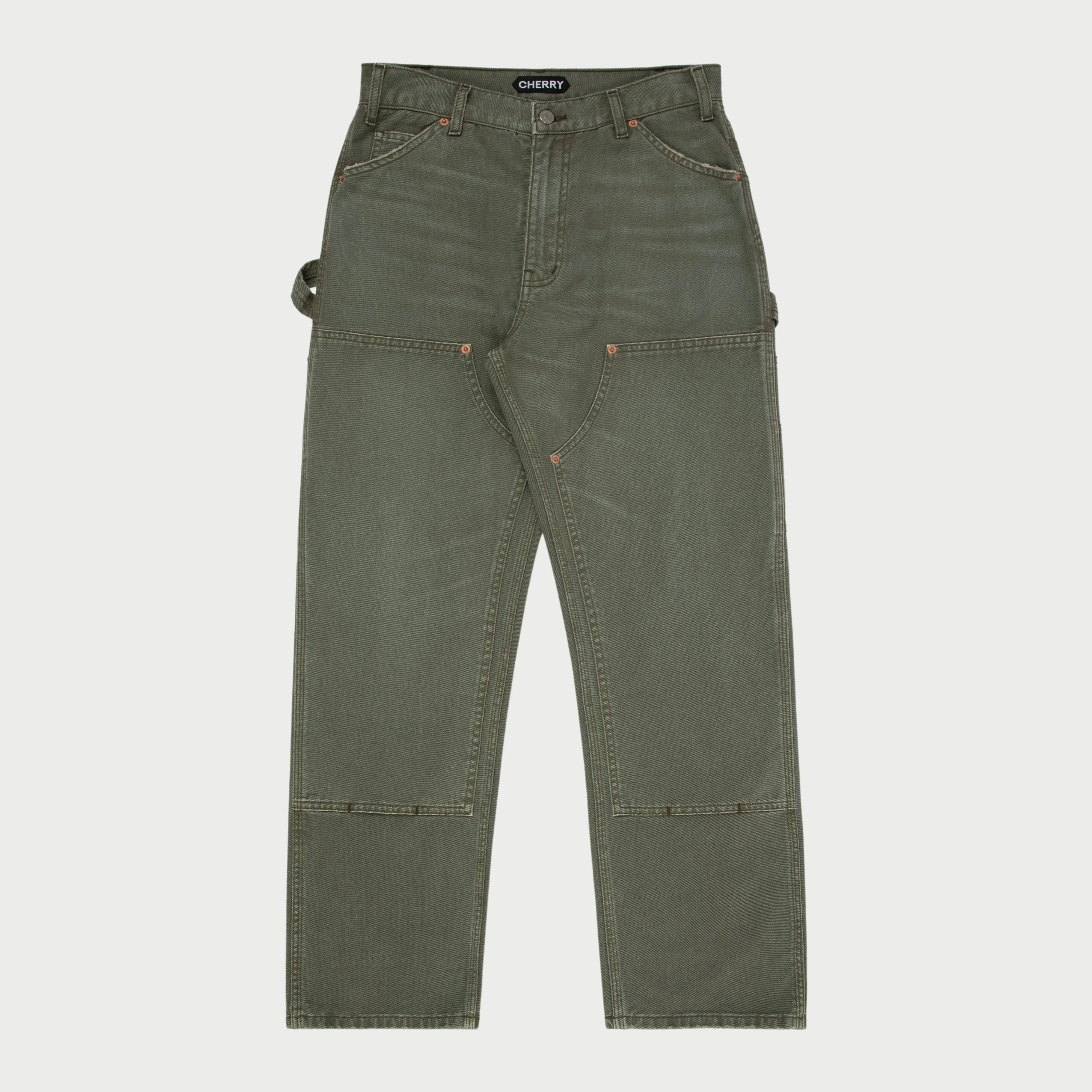 Canvas Double Knee (Vintage Olive)