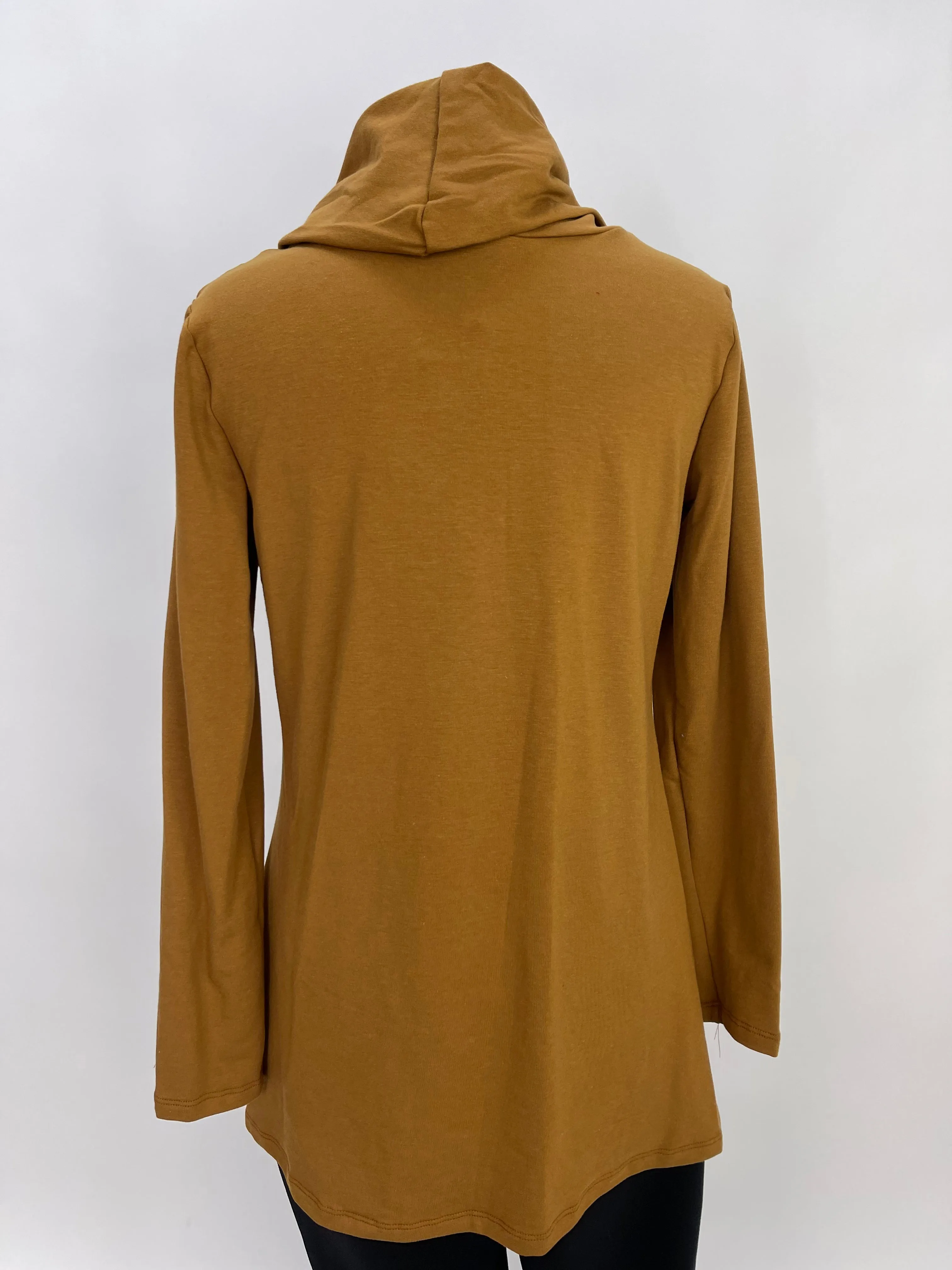 Caramel Long Sleeve Bamboo Swing Top