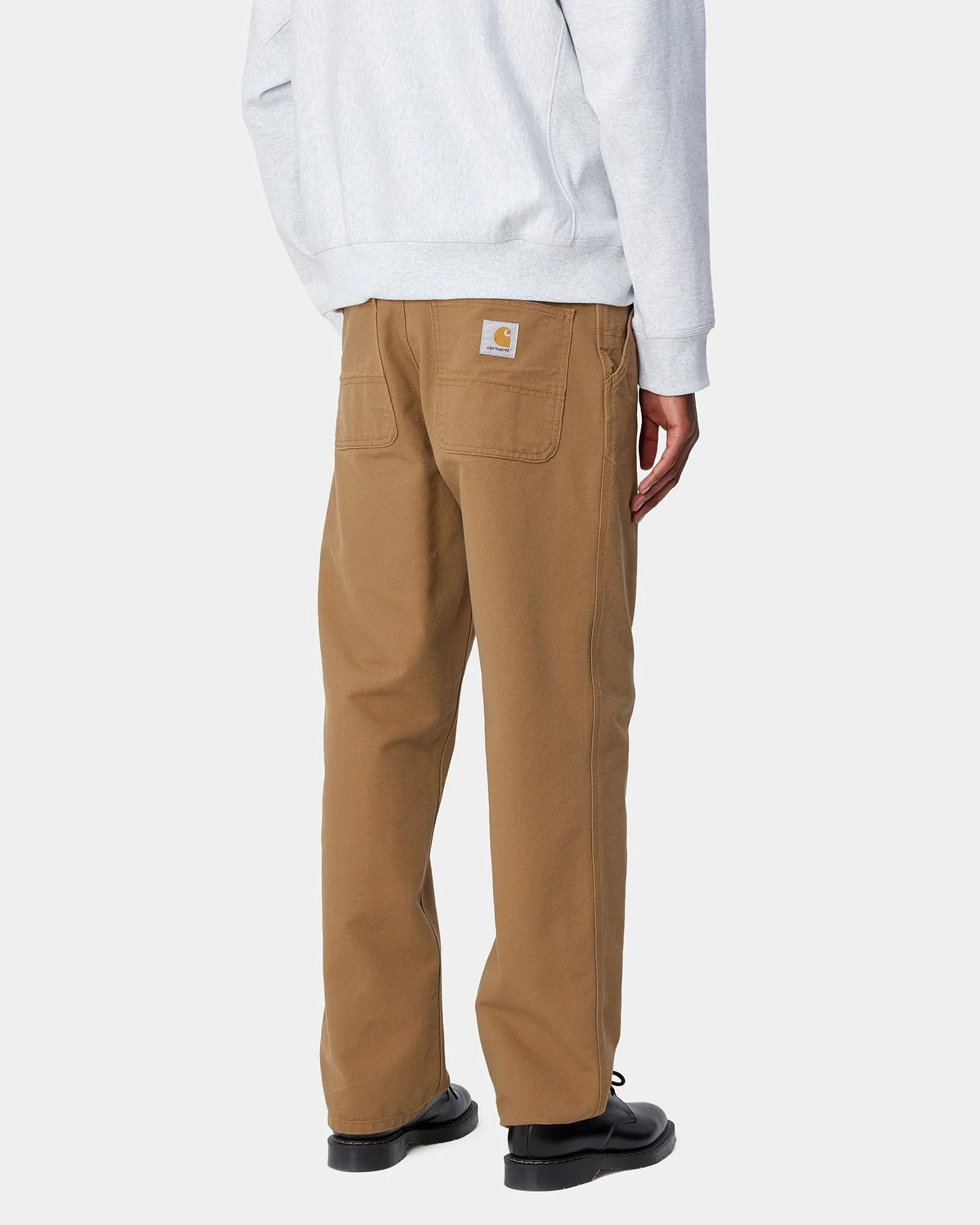 Carhartt WIP Simple Pant Loose Fit Canvas Trousers - Hamilton Brown Rinsed