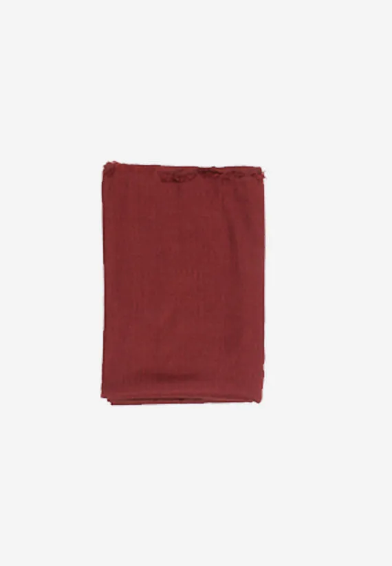 Cashmere Solid Burgundy Scarf