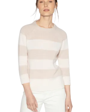 Cashmere Wide Stripe Pullover