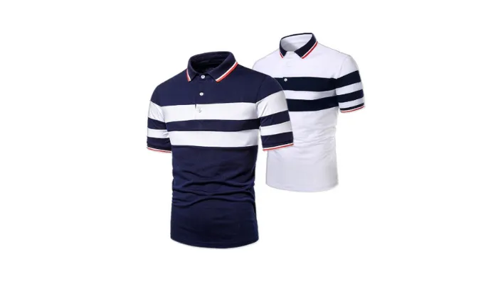 Casual Fashion Men's Colour-Matching Polo Shirt