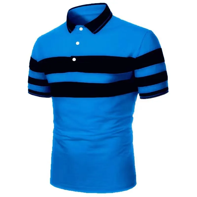 Casual Fashion Men's Colour-Matching Polo Shirt