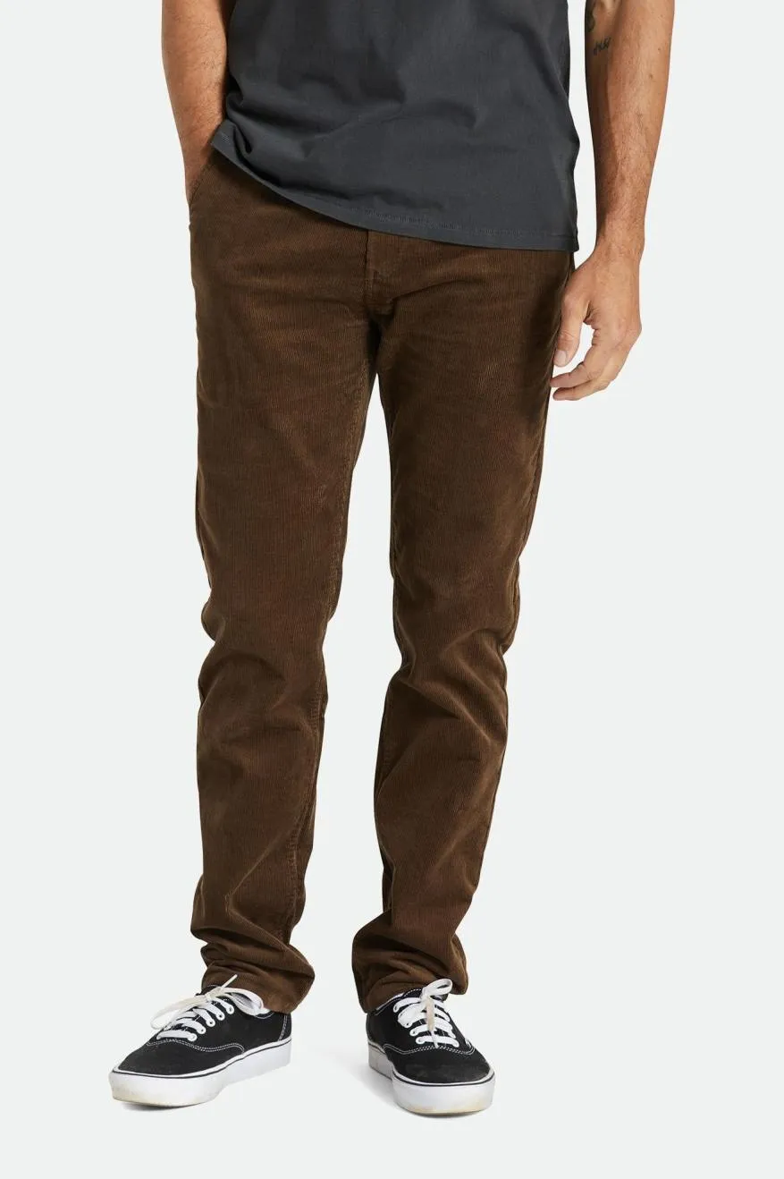 Choice Chino Slim Pant - Dark Earth Cord