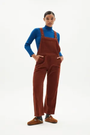 Clay Red Corduroy Venus Jumpsuit Thinking MU