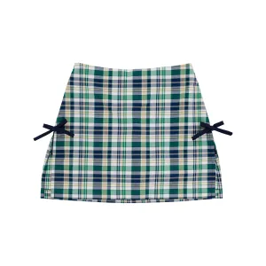 Clay's Club Skort - Golf Pants Plaid with Nantucket Navy