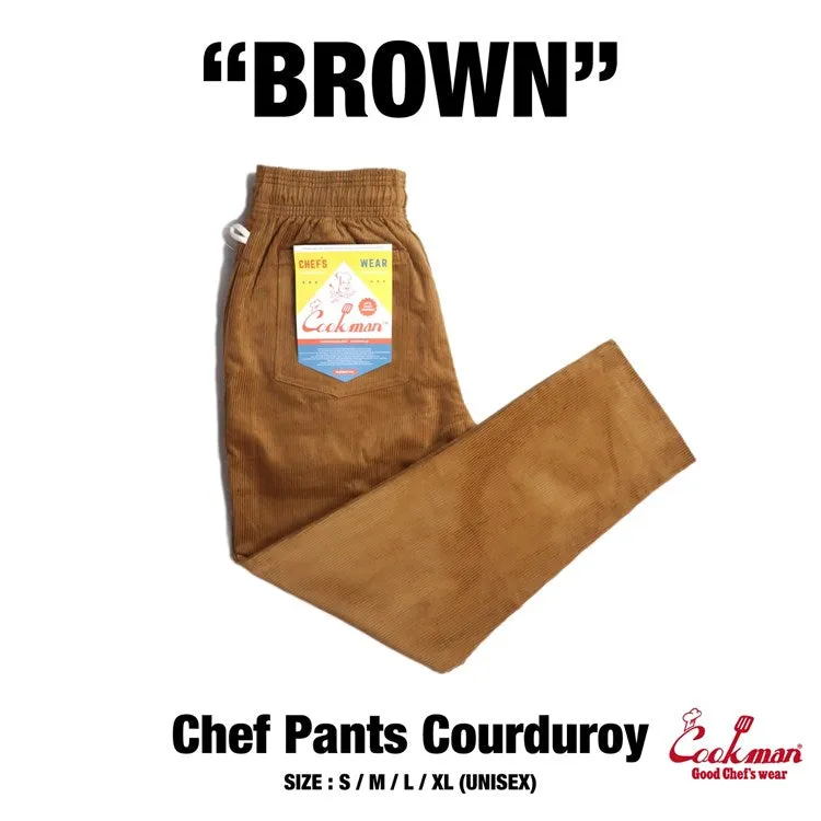 Cookman Chef Pants - Corduroy : Brown