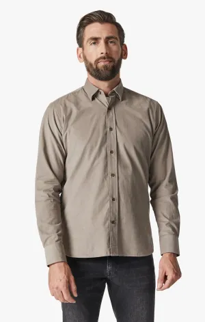 Corduroy Shirt In Beige