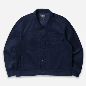 CORDUROY TRUCKER JACKET - NAVY