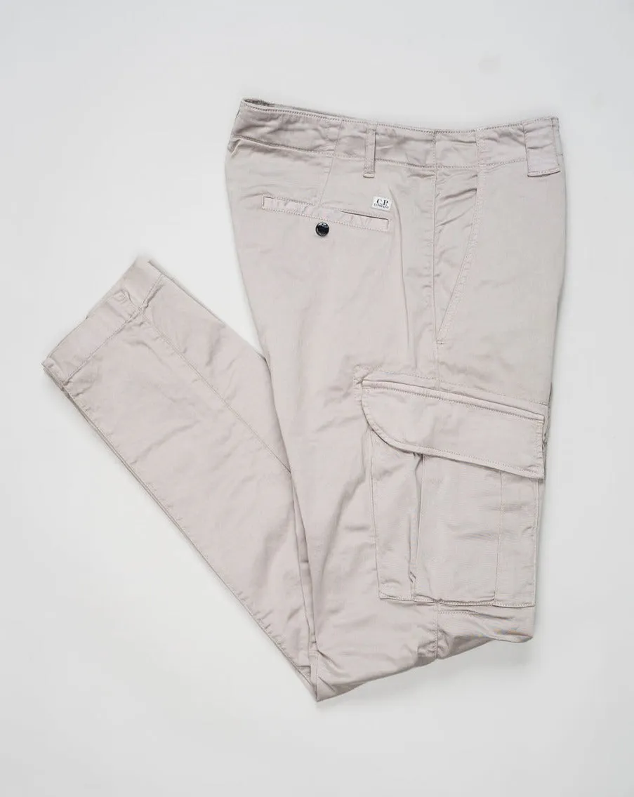 C.P. Company Sateen Stretch Cargo Pants / Drizzle Grey