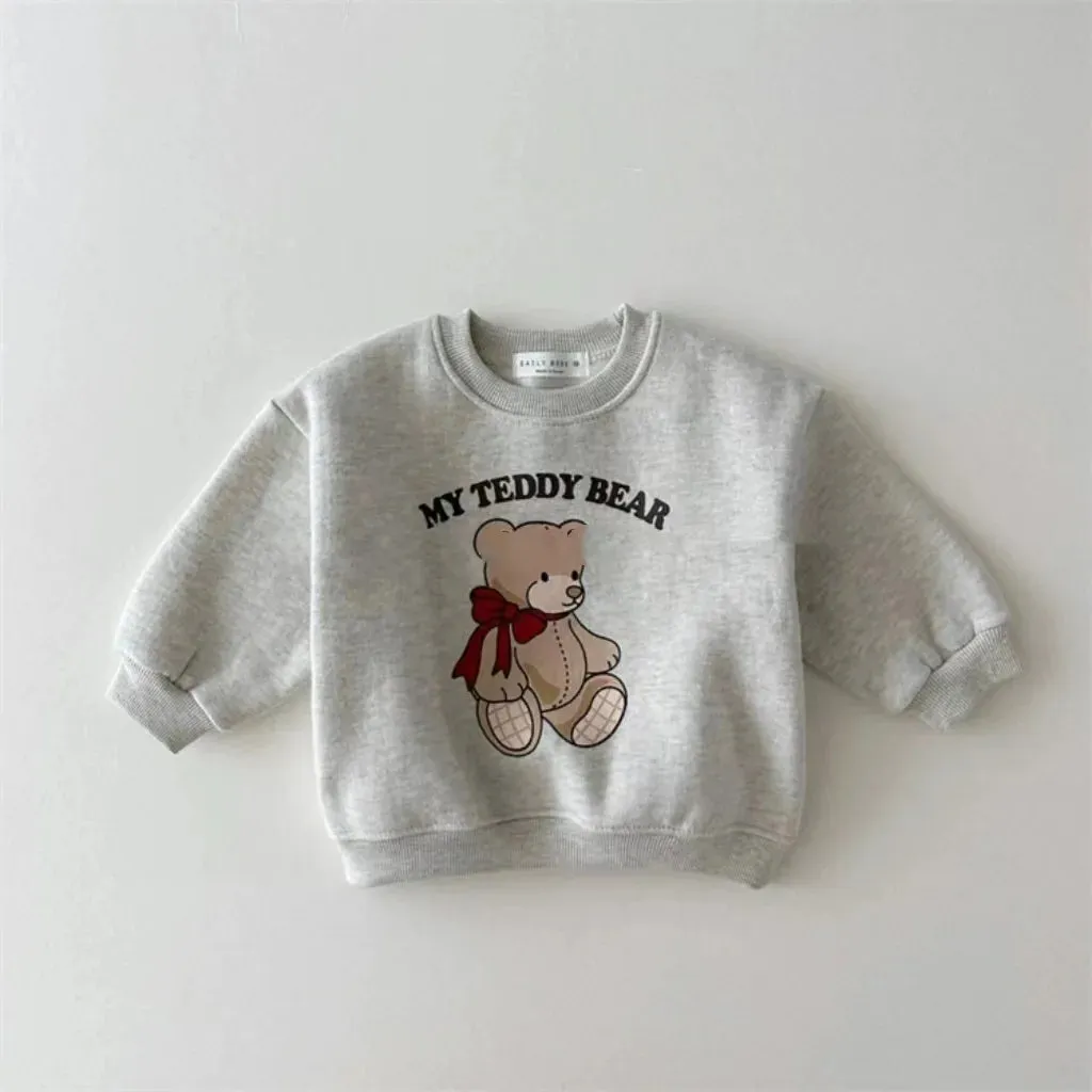 Cute Cartoon Bear Baby Sweatshirt