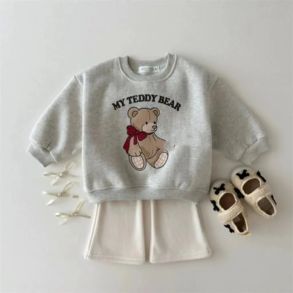 Cute Cartoon Bear Baby Sweatshirt