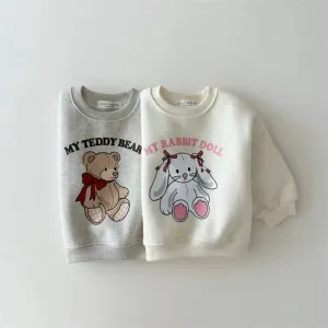 Cute Cartoon Bear Baby Sweatshirt