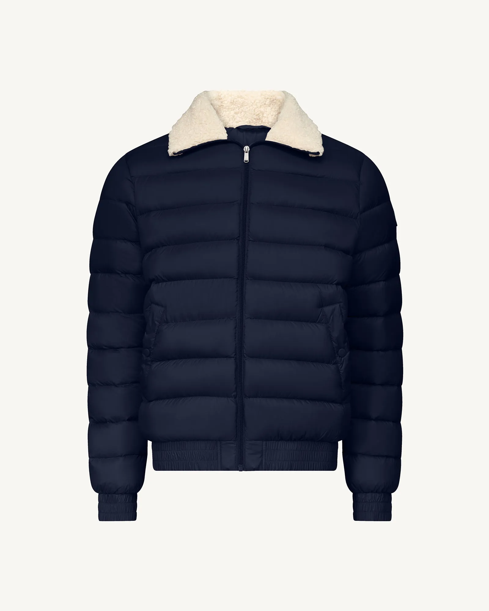 Danao aviator-style down jacket Navy