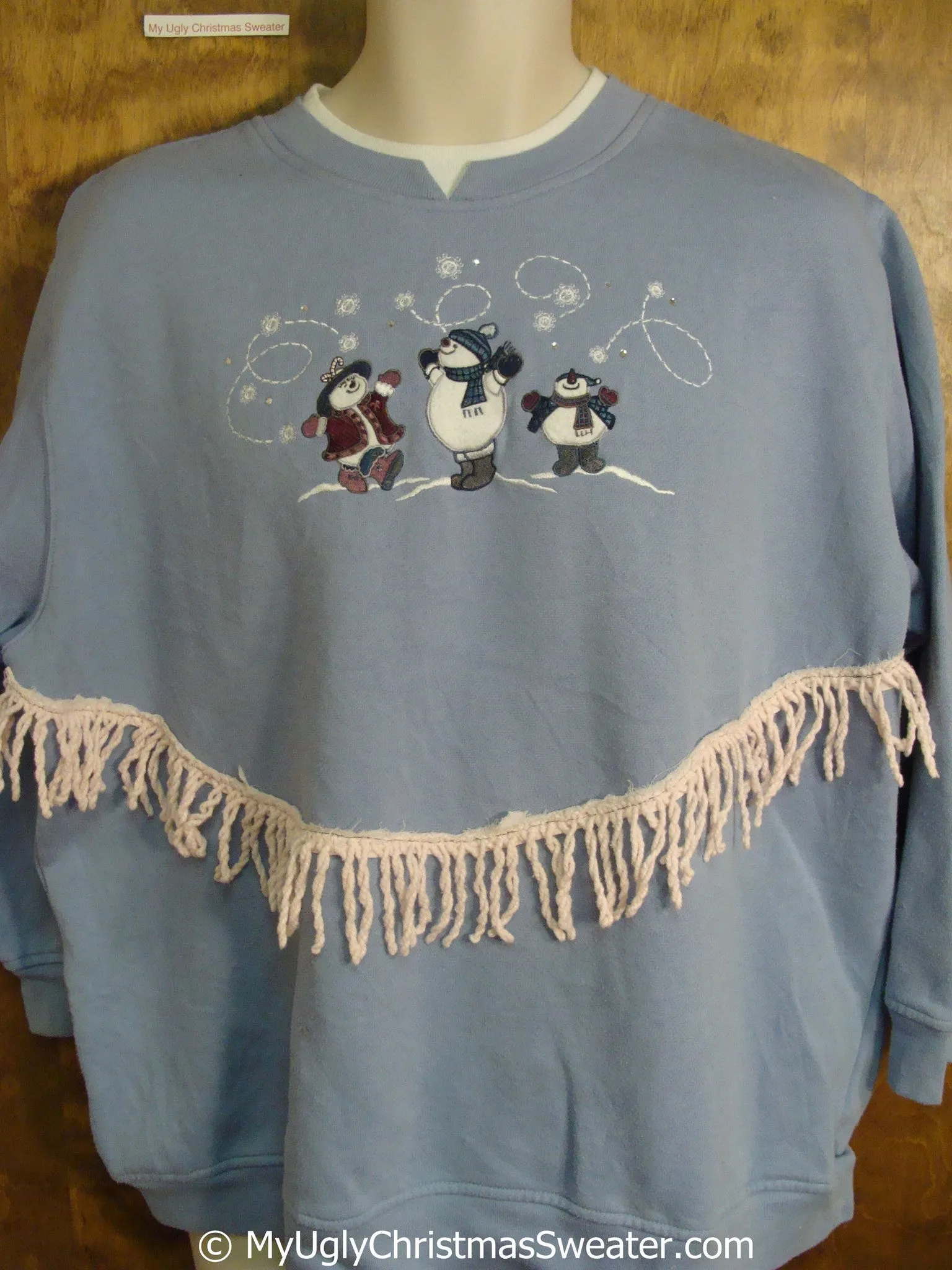 Dancing Snowmen Tacky Christmas Sweatshirt