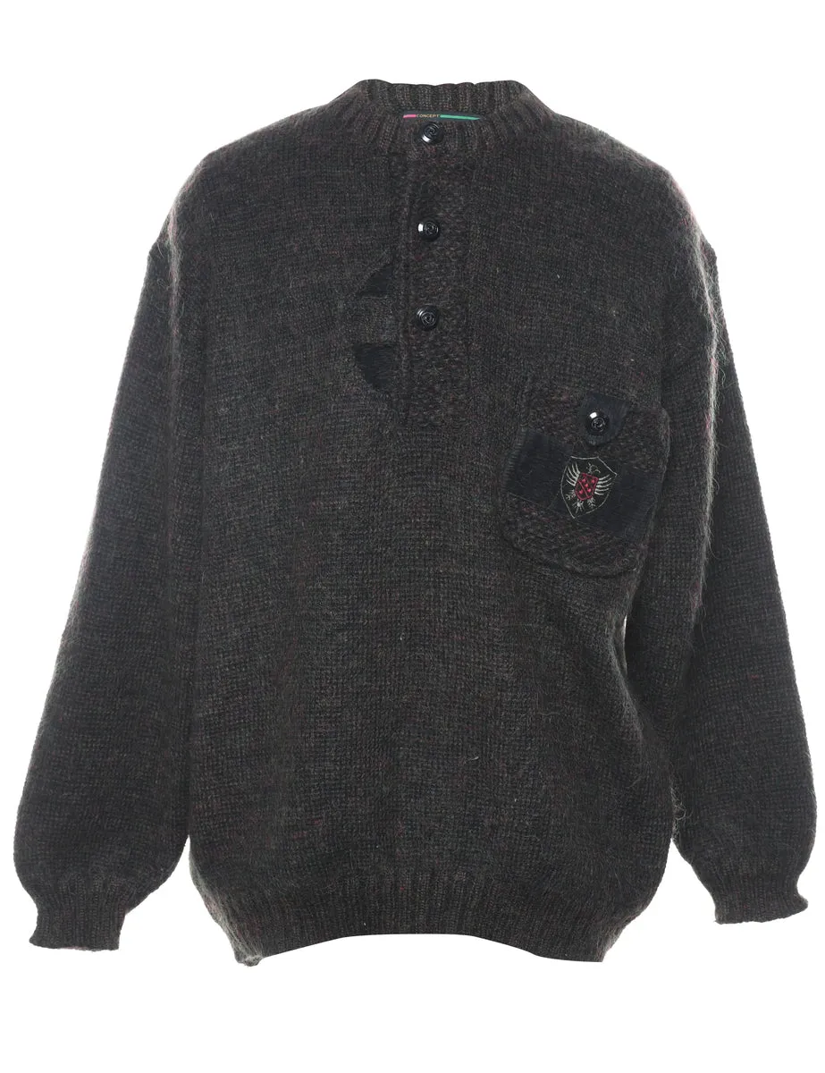 Dark Brown Jumper - M