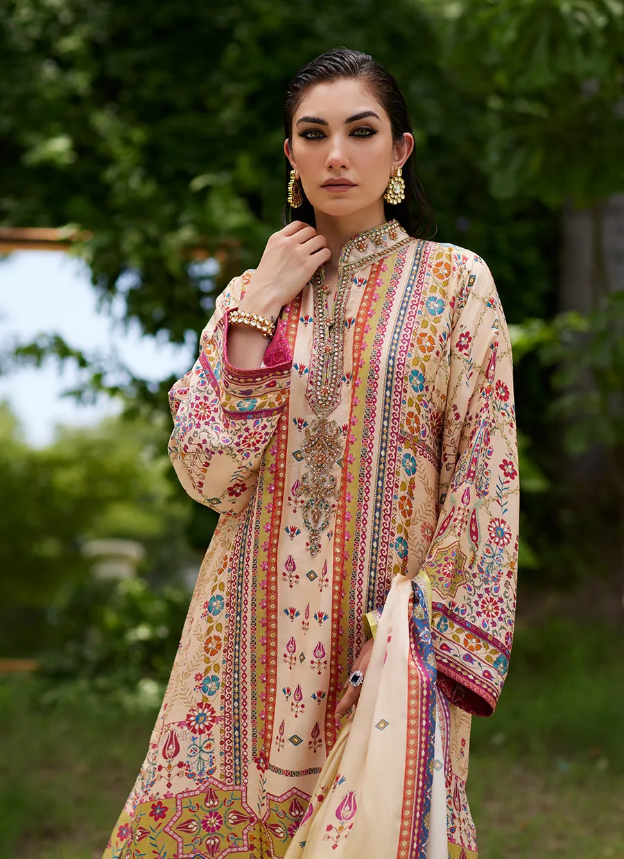 Delkash Shirt And Dupatta